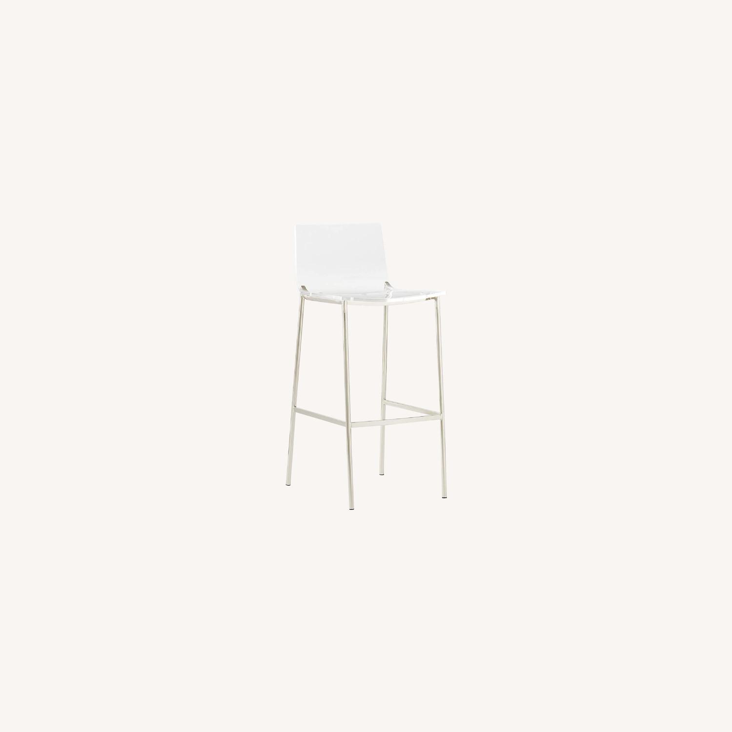 CB2 Clear Acrylic Bar Stools AptDeco