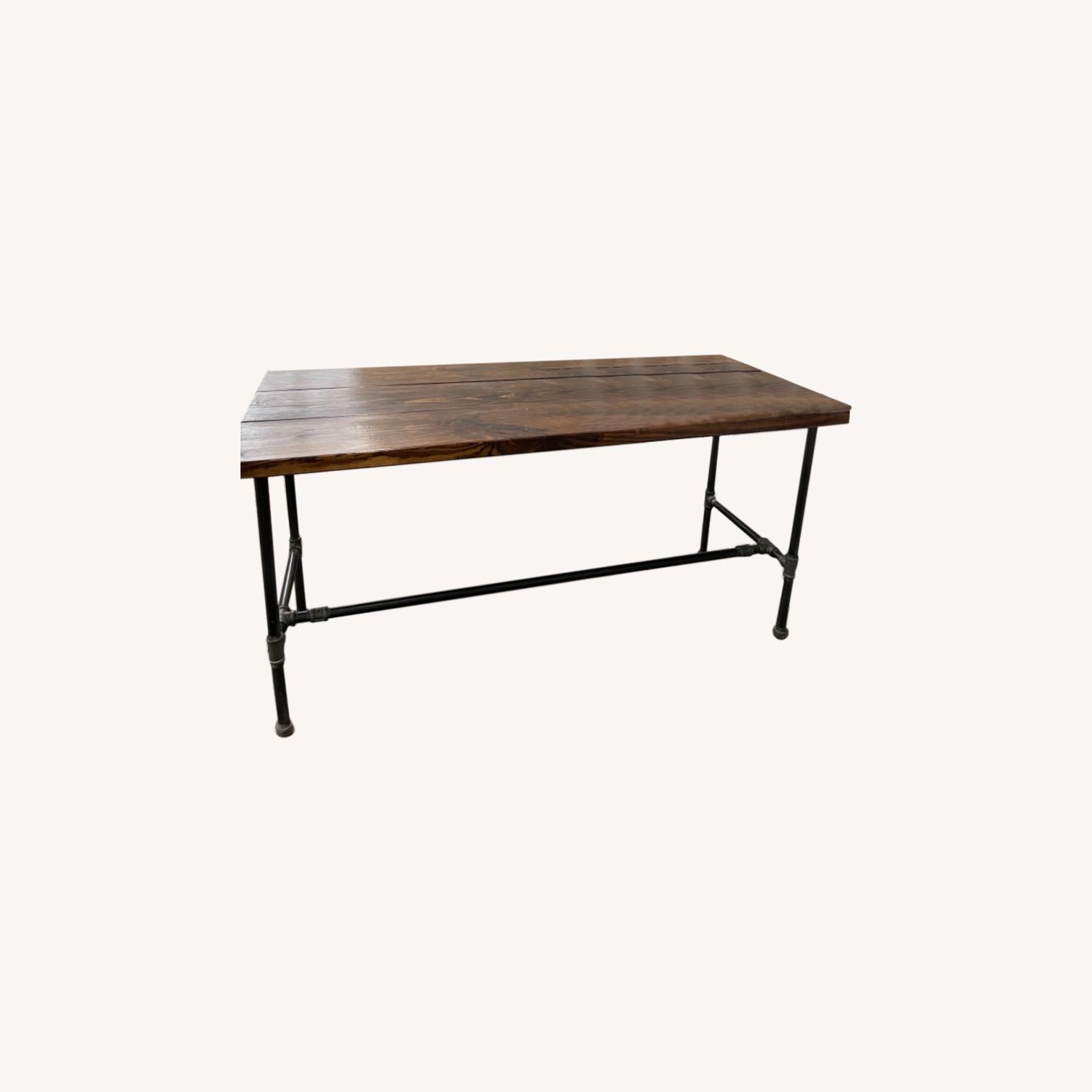 Steel & Wood Desk - image-0