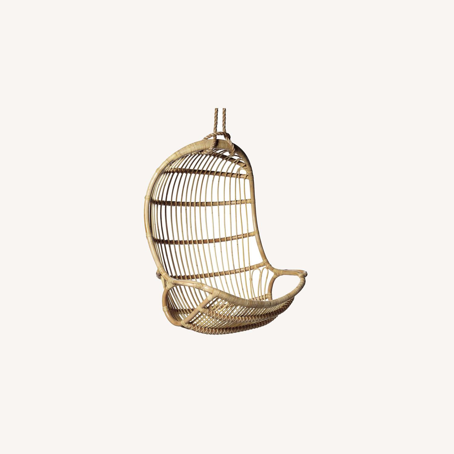 Serena & Lily Rattan Hanging Chair - image-0
