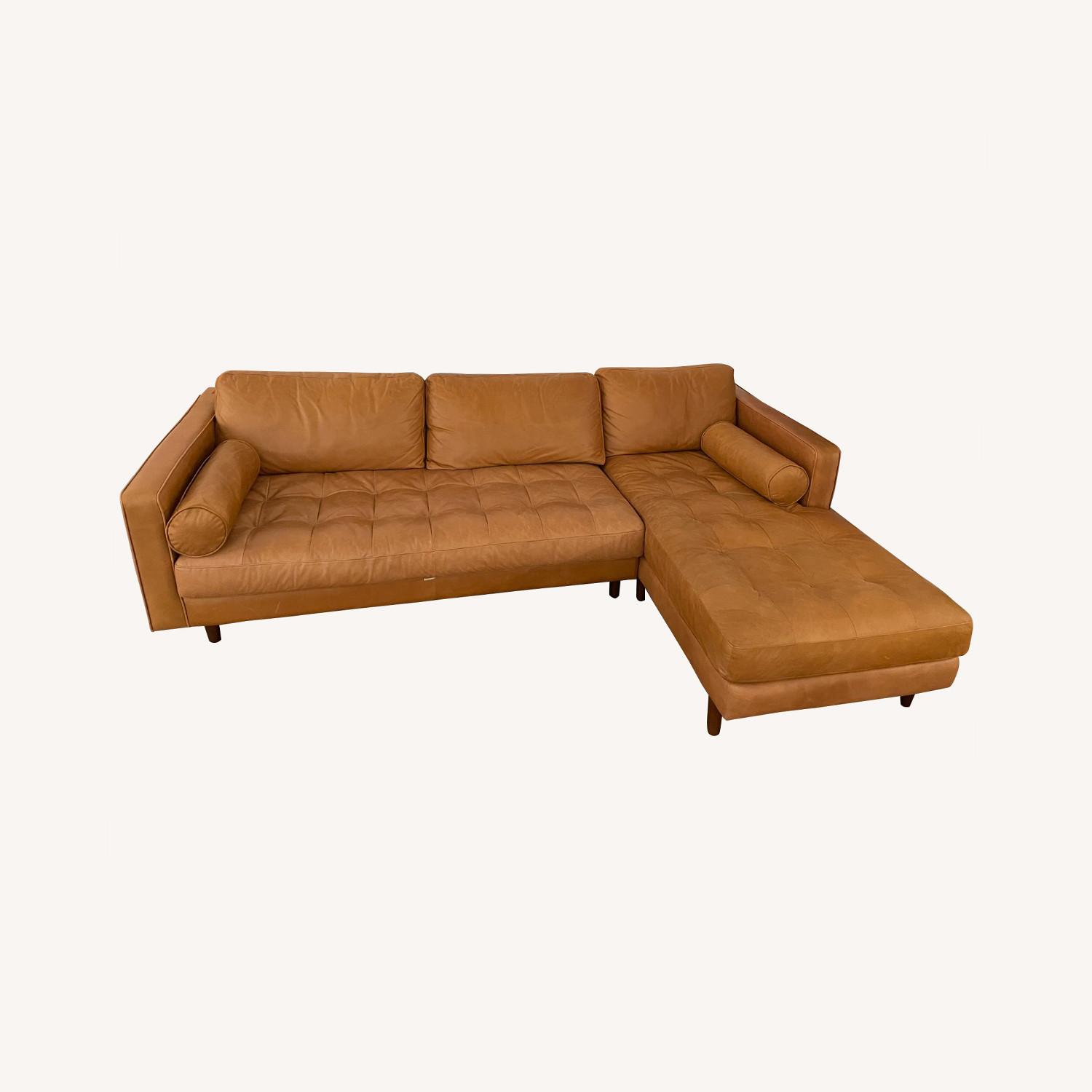 Article Sven Leather Sectional - Charme Tan - image-0