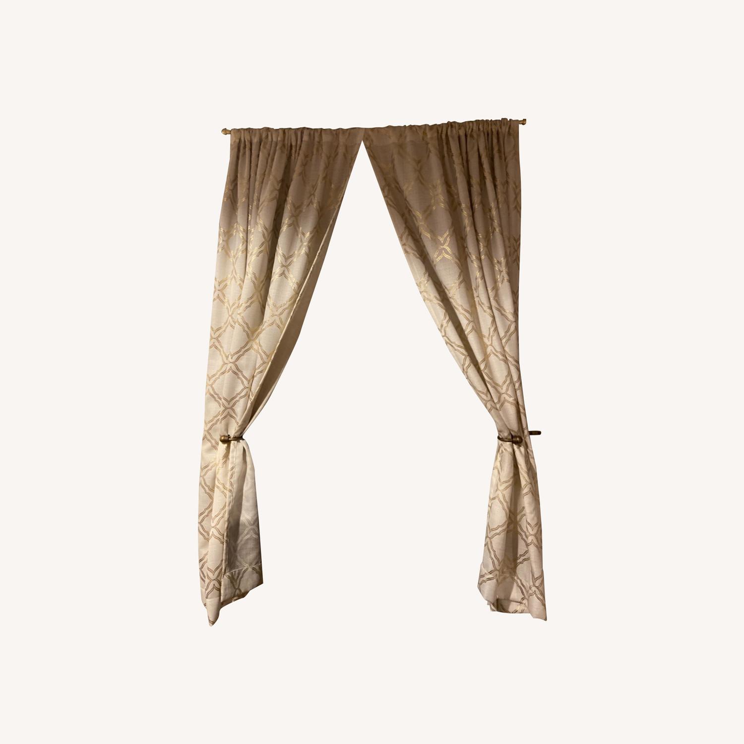 Target Gold Detailed Curtains AptDeco