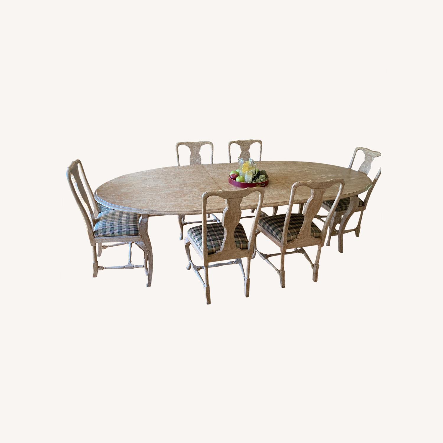 Natural Wood Kitchen Table with Additional Leaves AptDeco