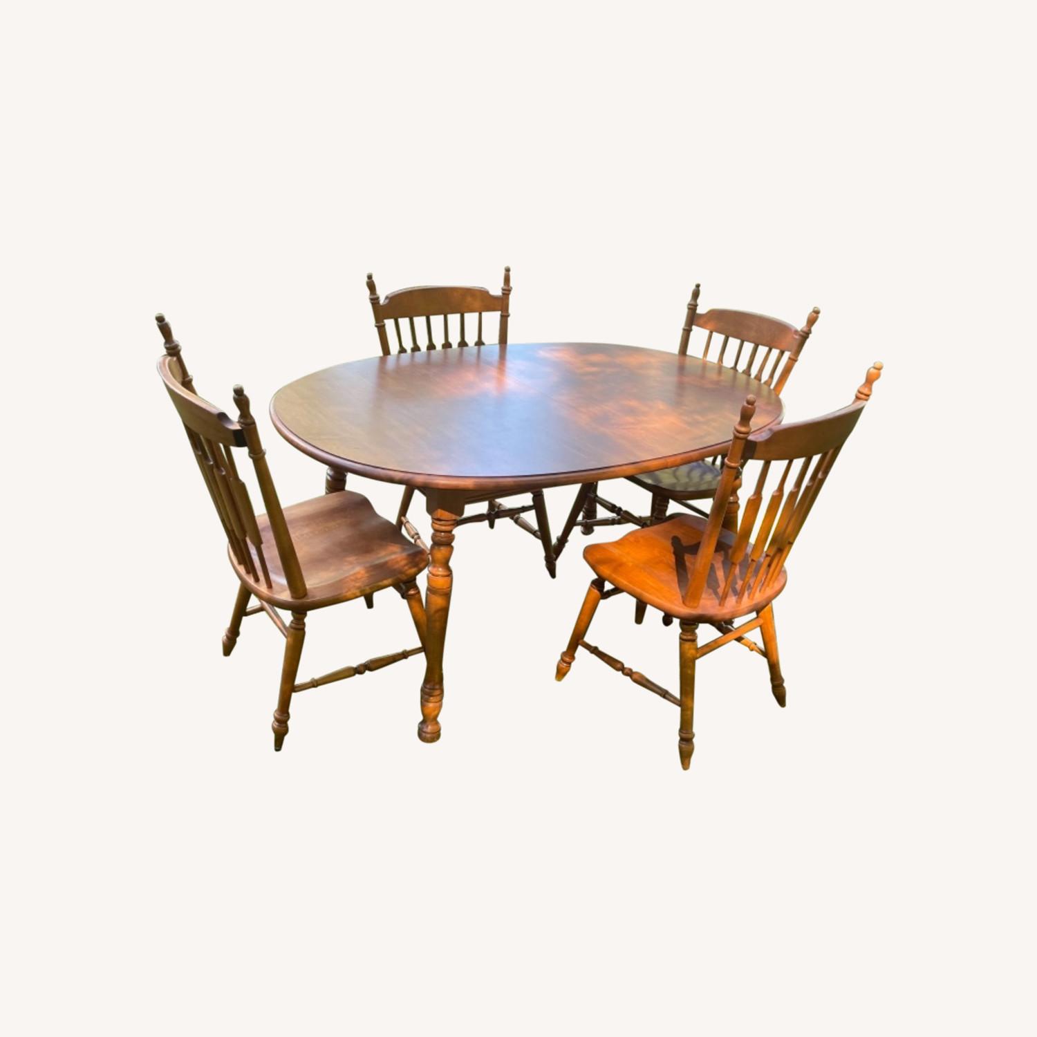 Tell City Co. Dining Table and Chairs AptDeco