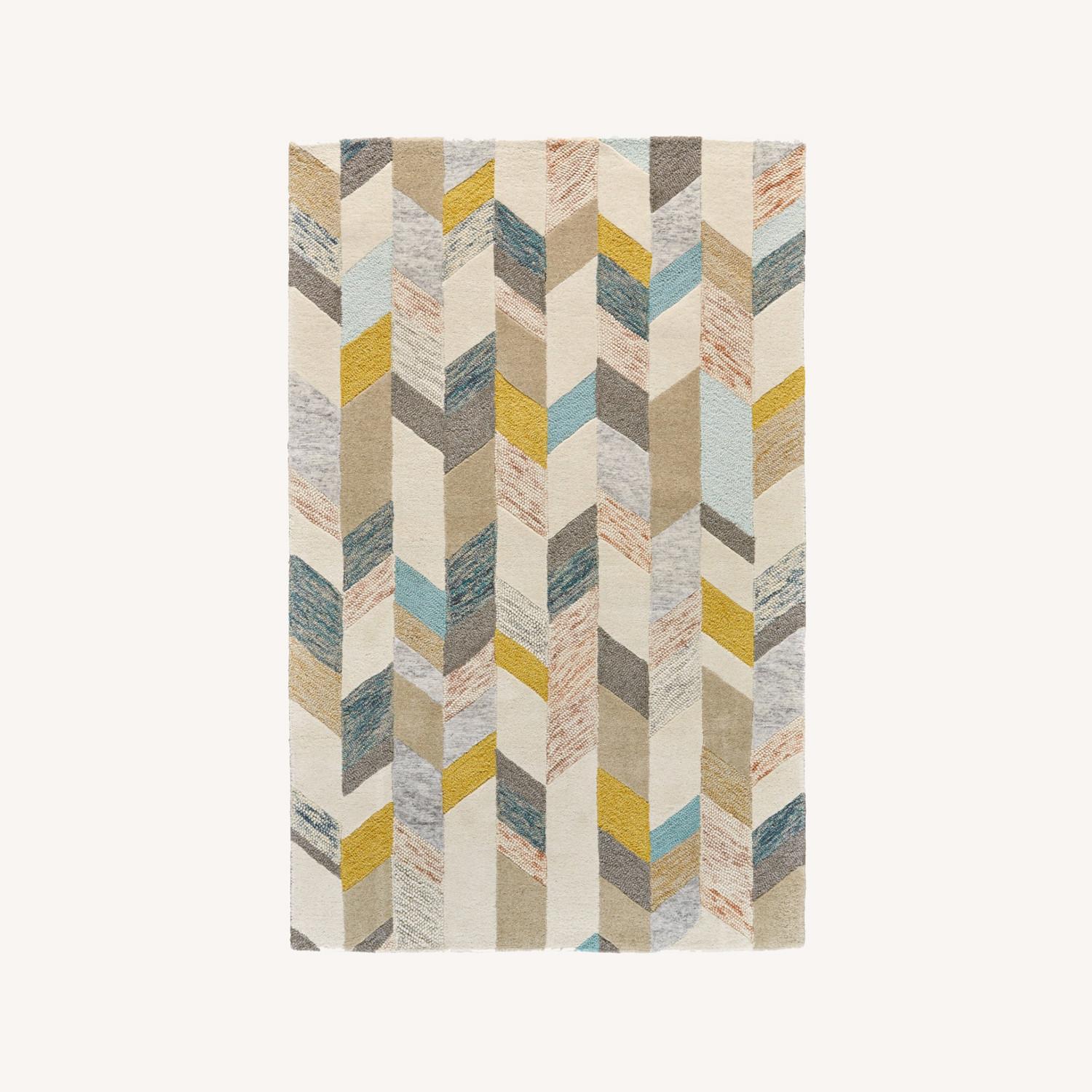 AllModern 13 5 x9 5 Multi Color Chevron Area Rug AptDeco