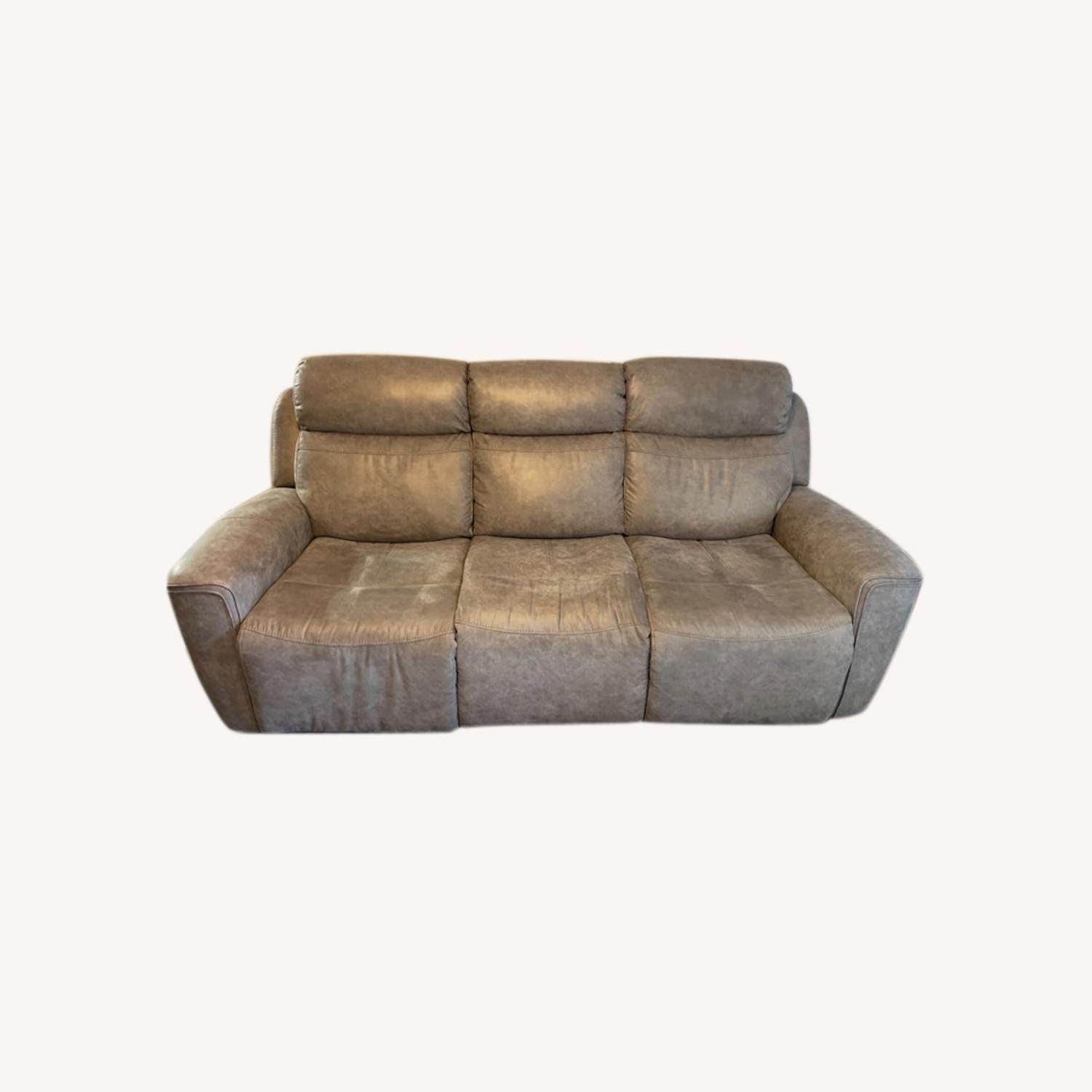 Living Spaces Power Reclining Sofa - image-0