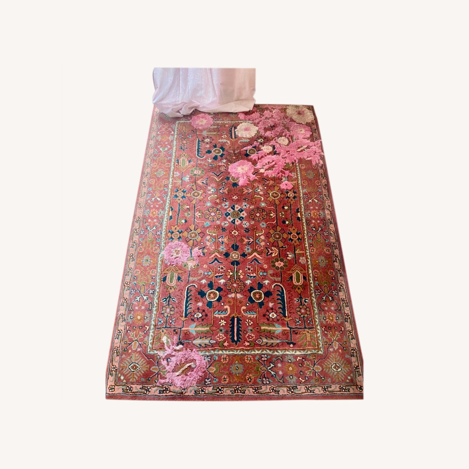 Anthropologie Rose Boho Rug - 5 x 8 - image-0