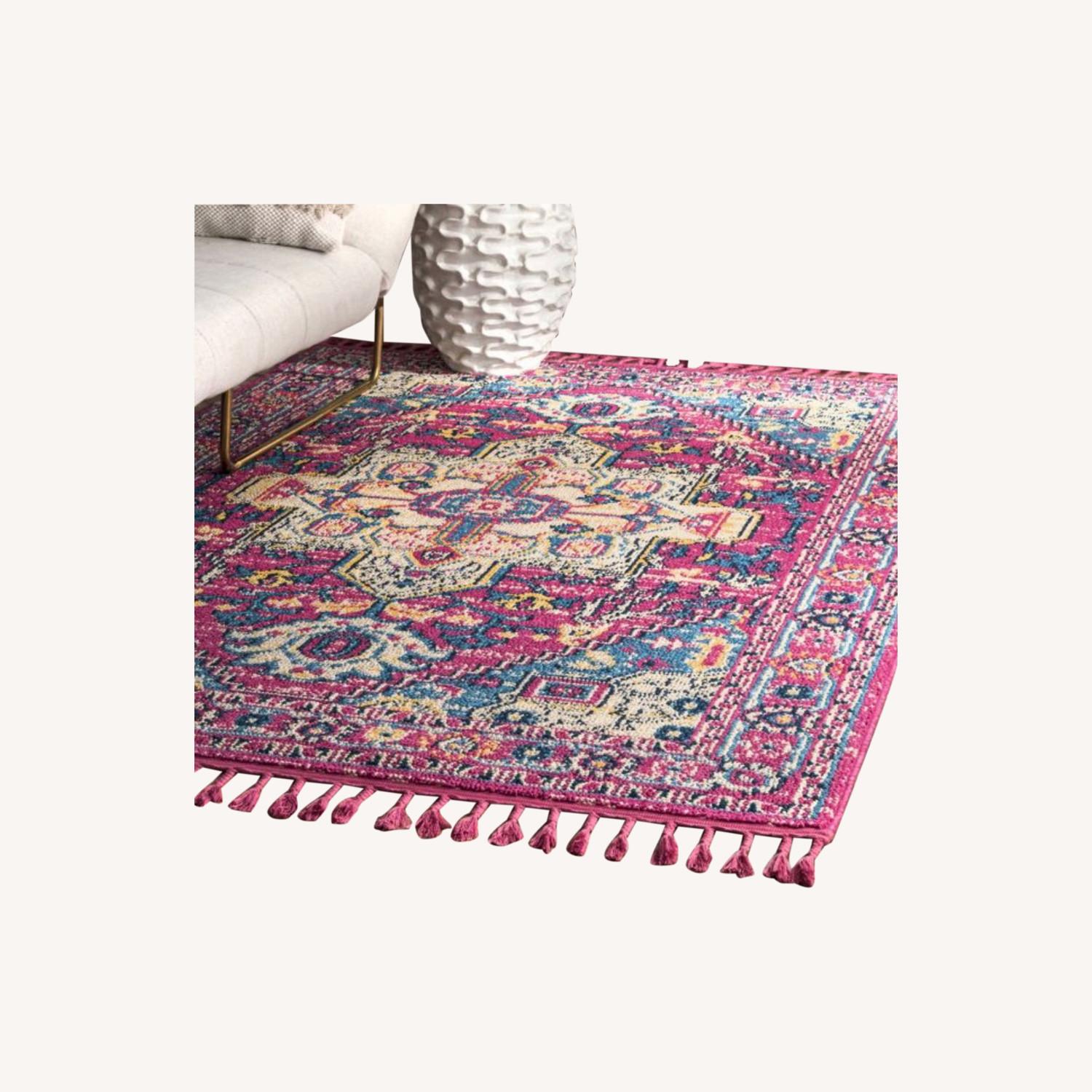 Pink Medallion Rug AptDeco