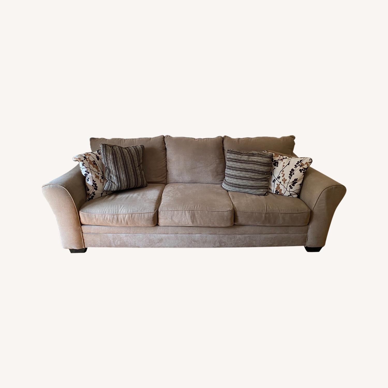 Ashley Furniture Morris Plains Tan Couch - image-0