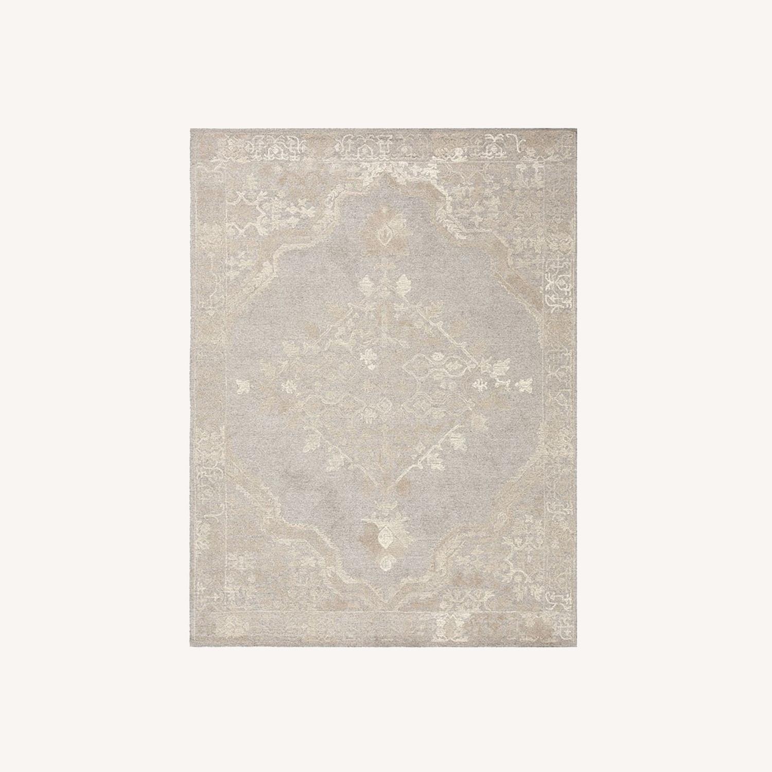 Pottery Barn Kenley Tufted Wool Rug, 8 x 10', Gray AptDeco