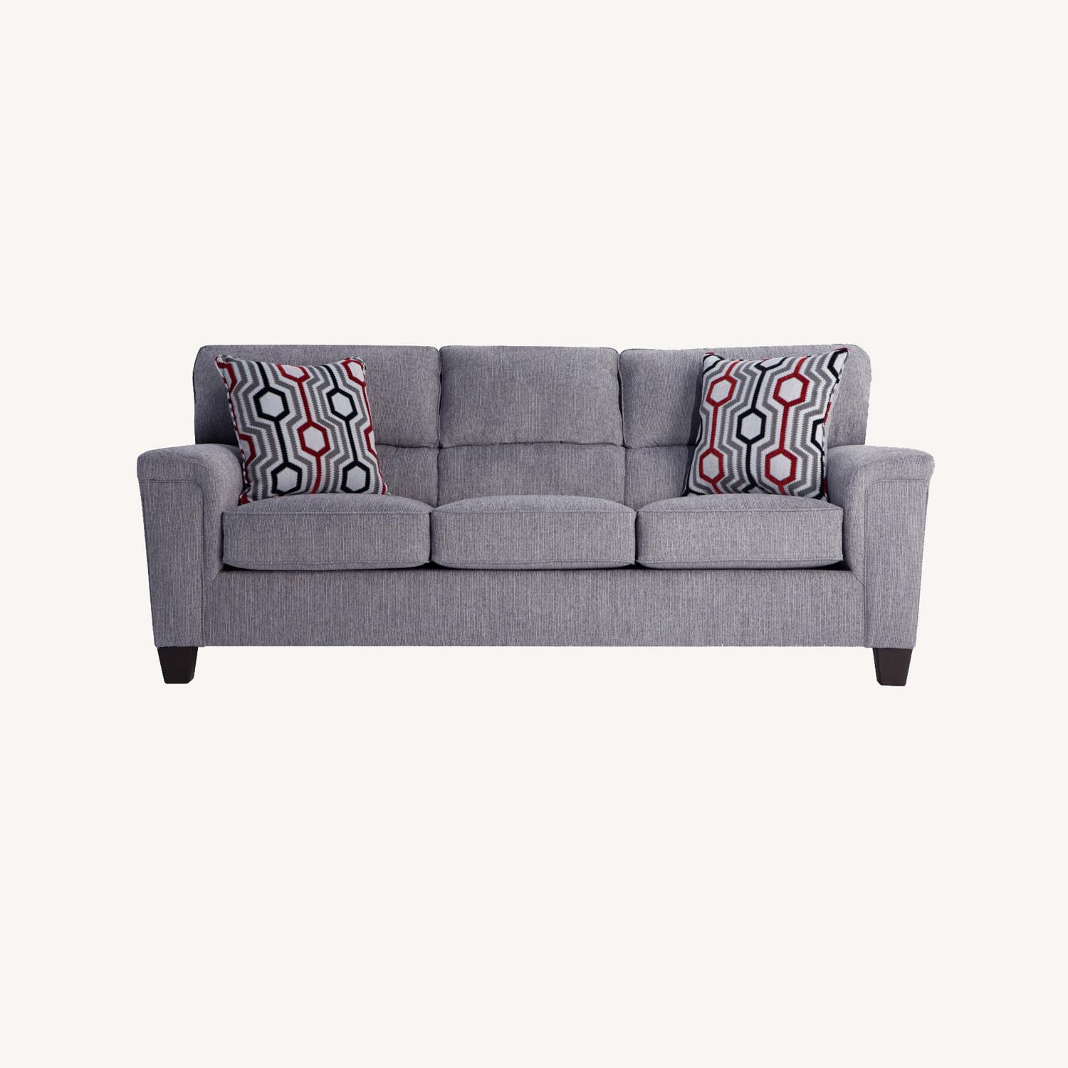 Bobs Calvin Concrete Gray Sofa - image-0