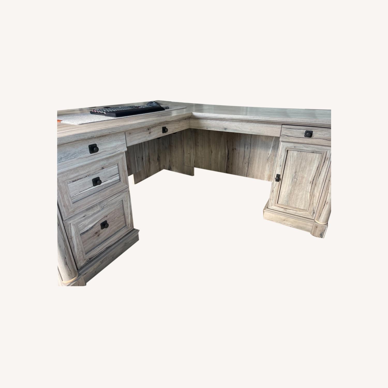 Macy's L Shaped Office Desk AptDeco