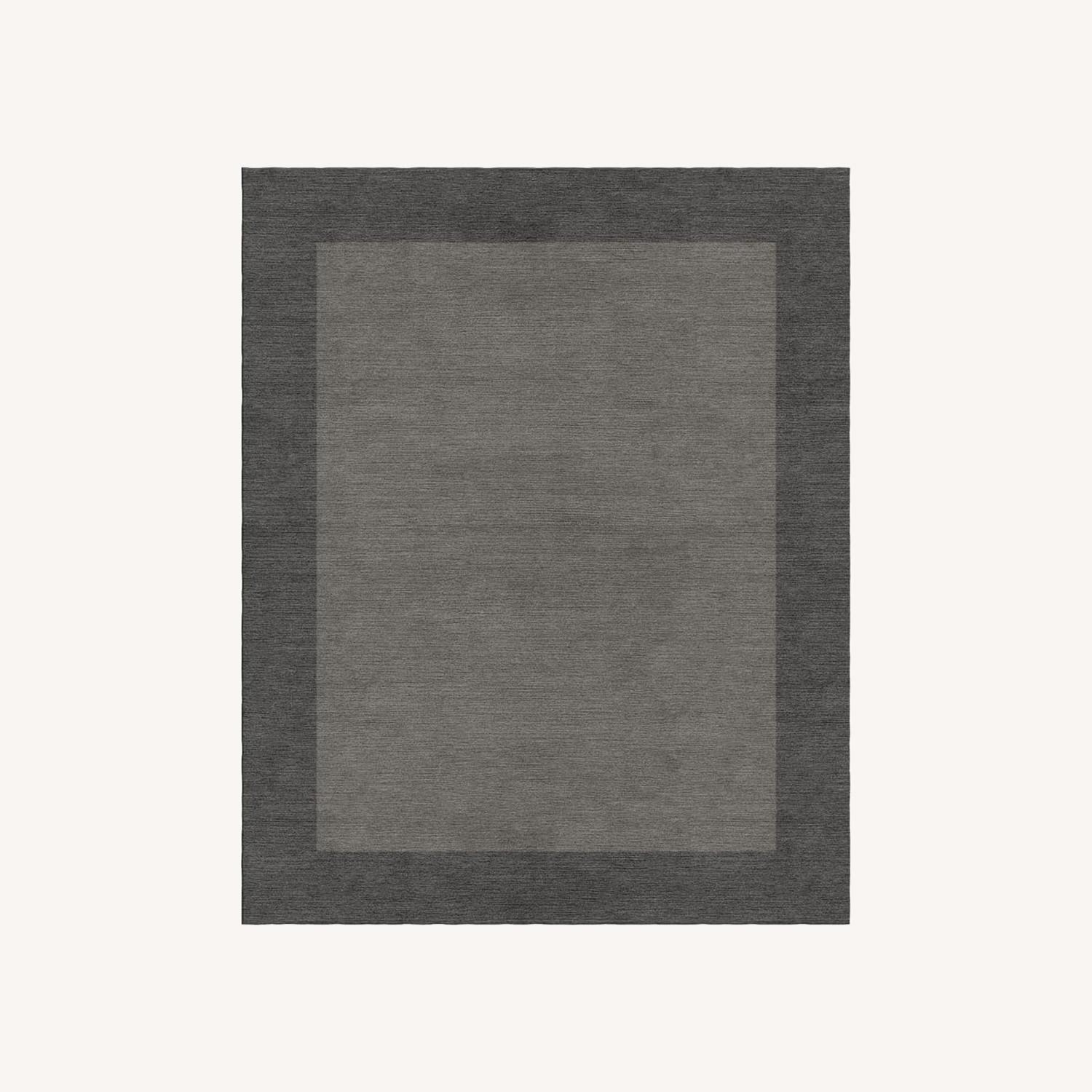 Pottery Barn 100 Wool Gray Large Area Rug AptDeco