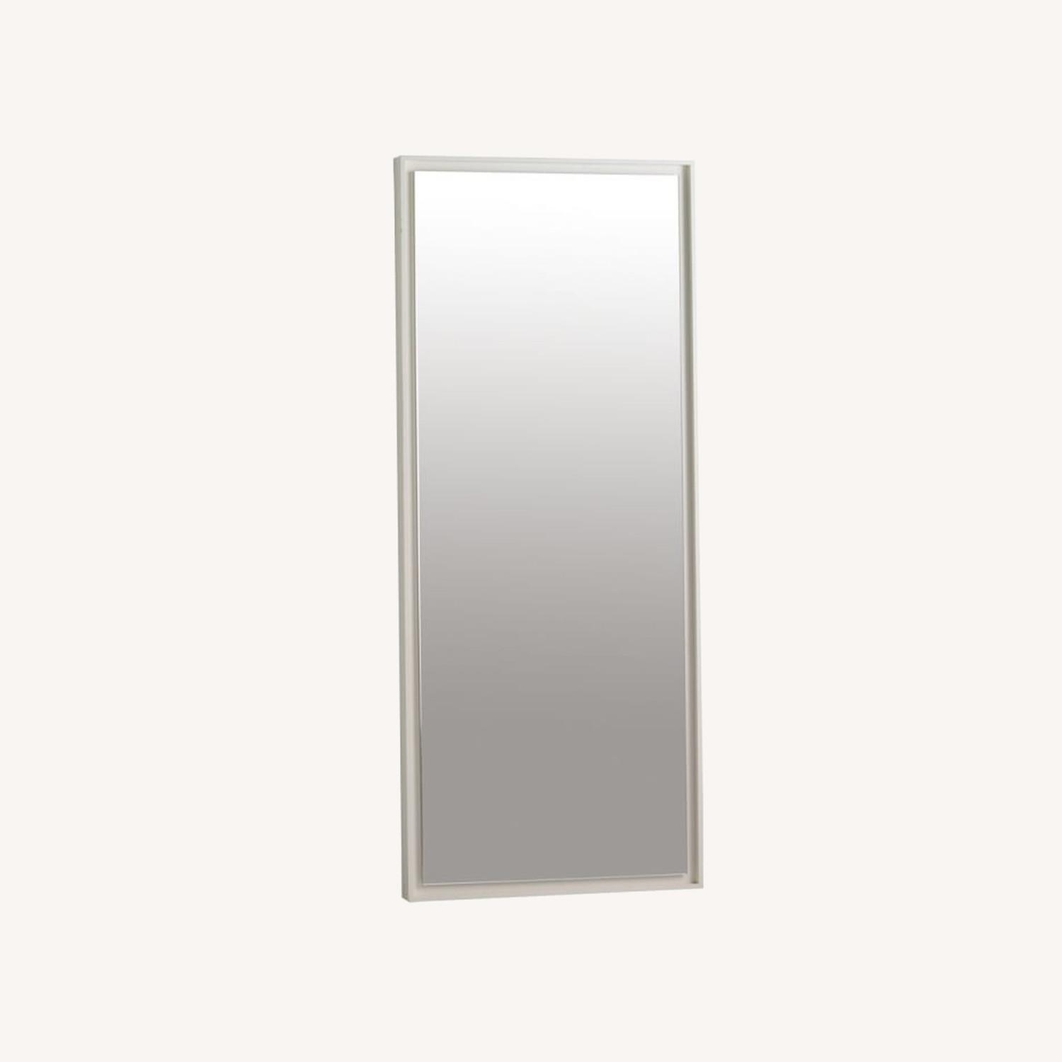 West Elm Floating Wood Floor Mirror AptDeco