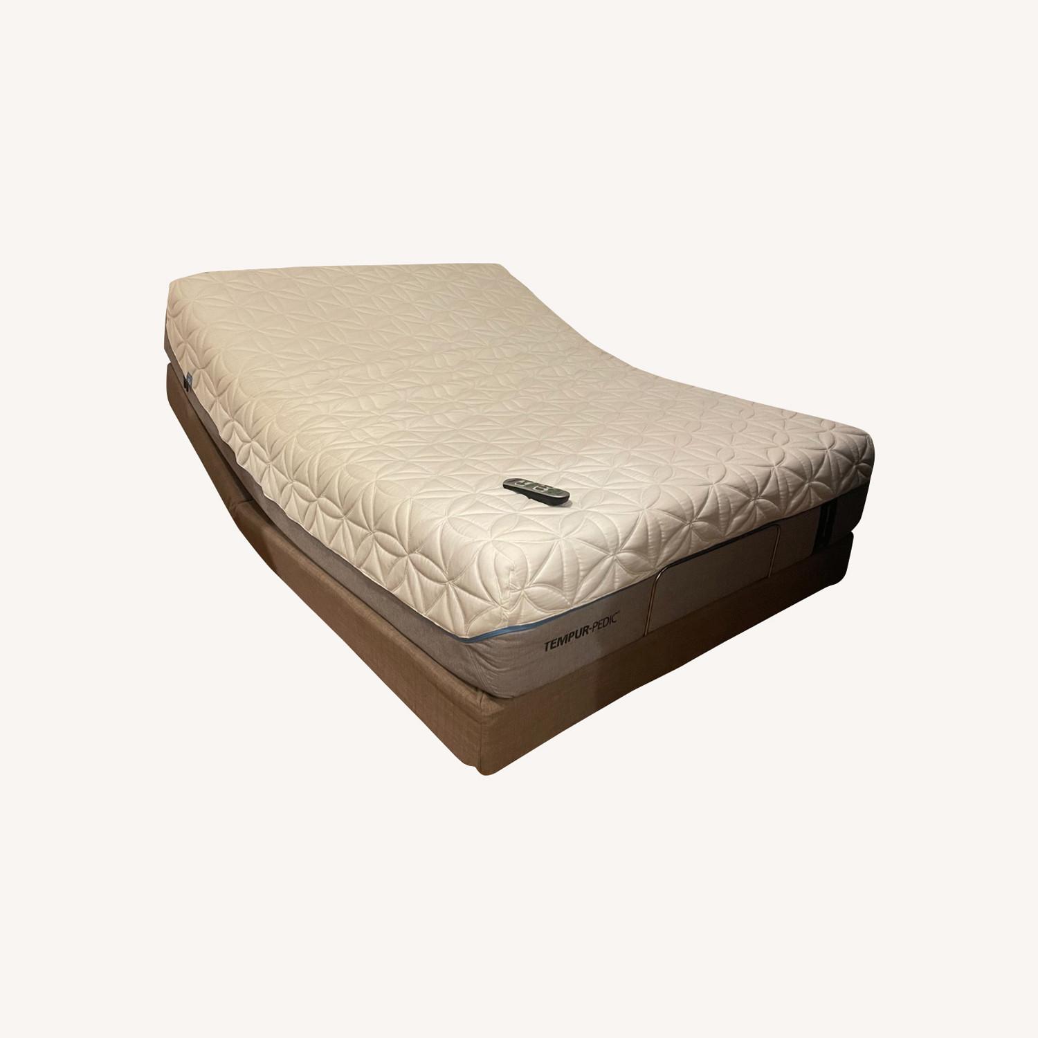 TempurPedic Adjustable Queen Bed Base Fabric AptDeco