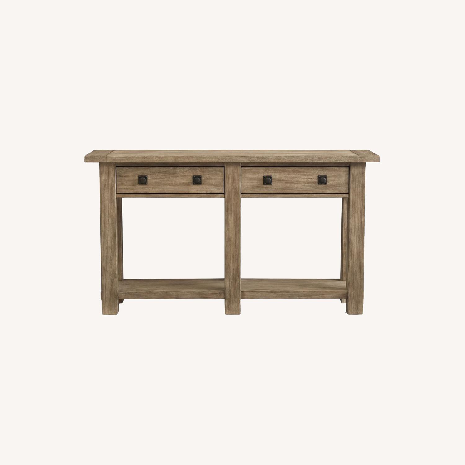 Pottery Barn Benchwright Console Table Seadrift AptDeco