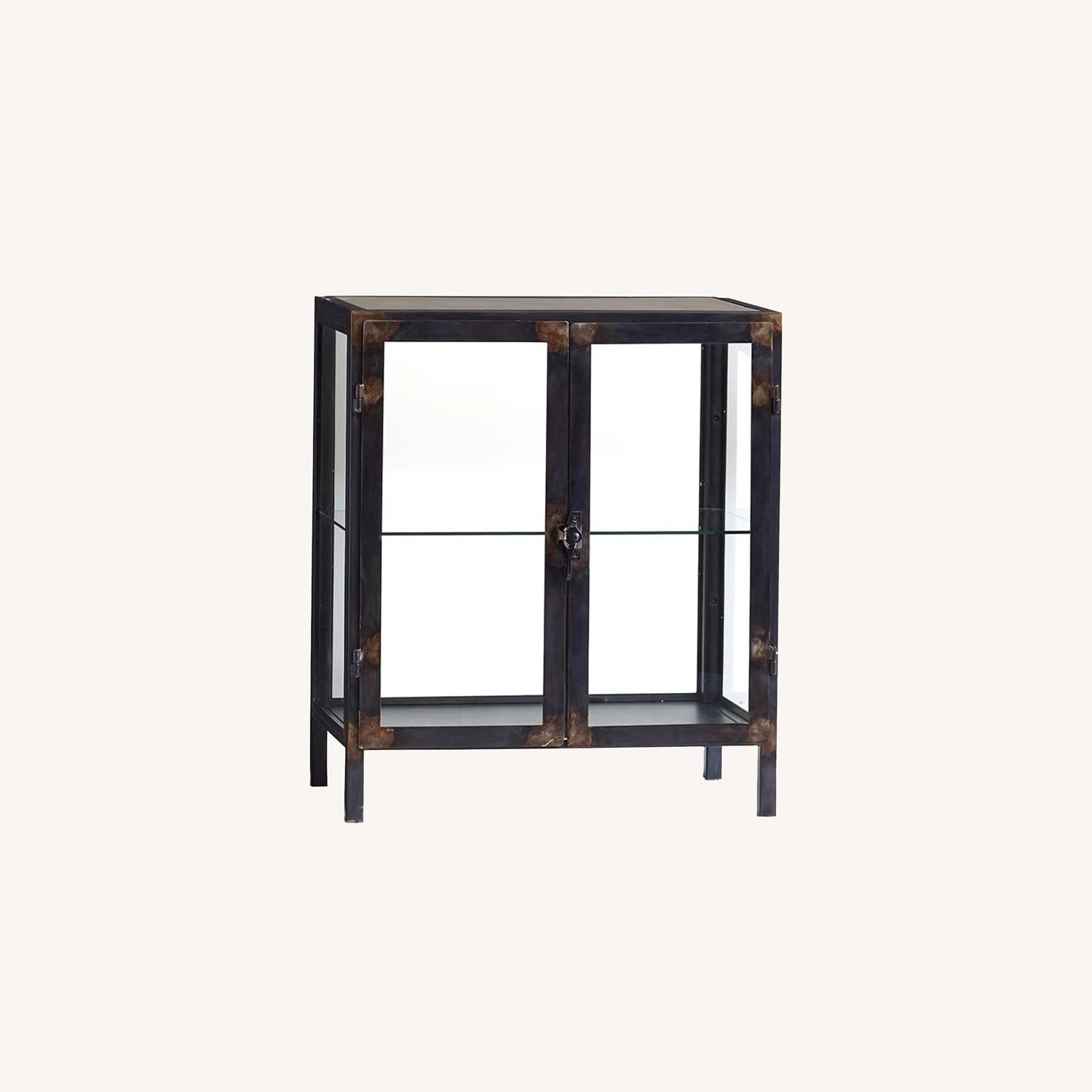 Pottery Barn Flynn Metal Bedside Table AptDeco