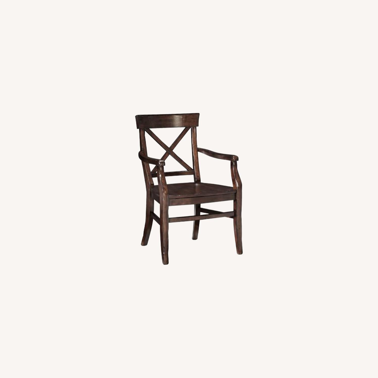 Pottery Barn Aaron Dining Armchair Black - image-0