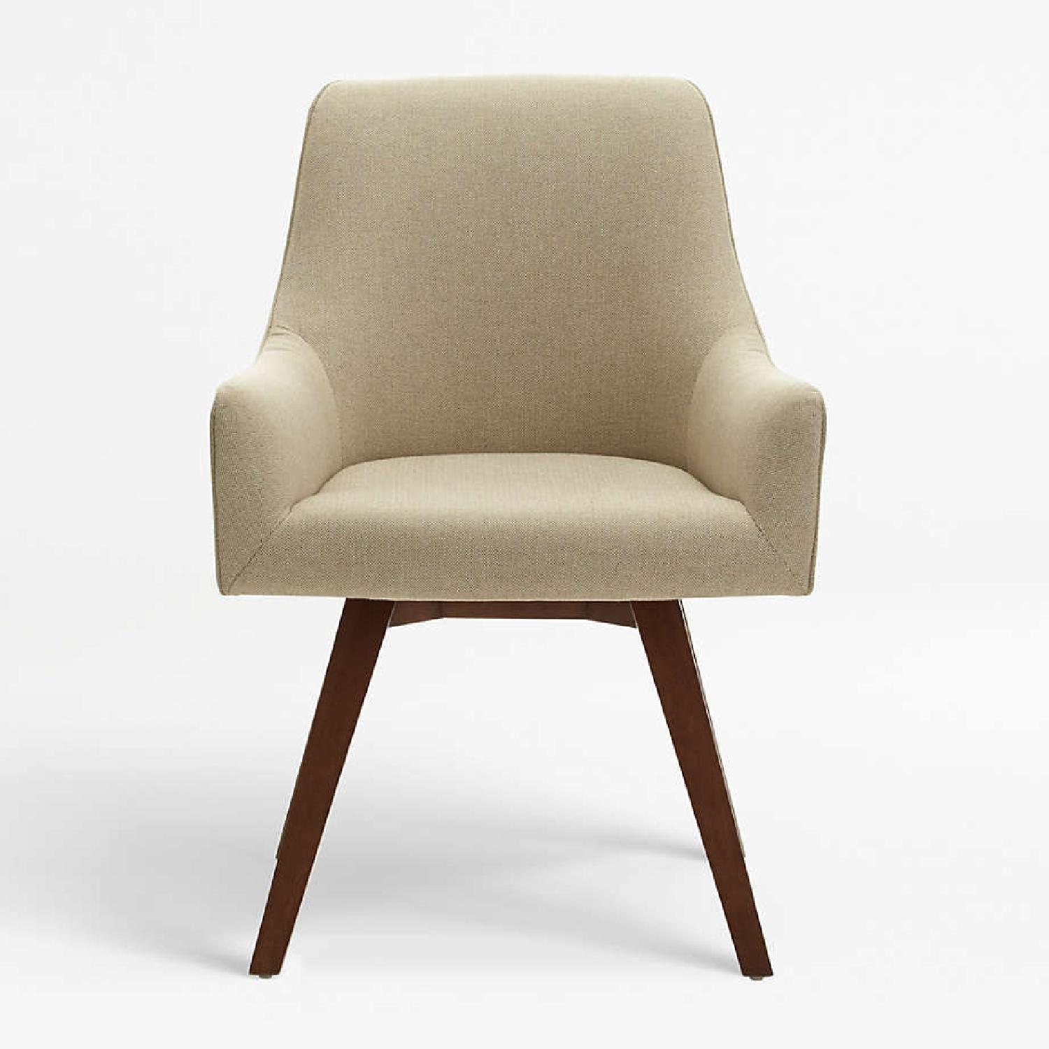 Crate and Barrel Swivel Office Chair - image-5