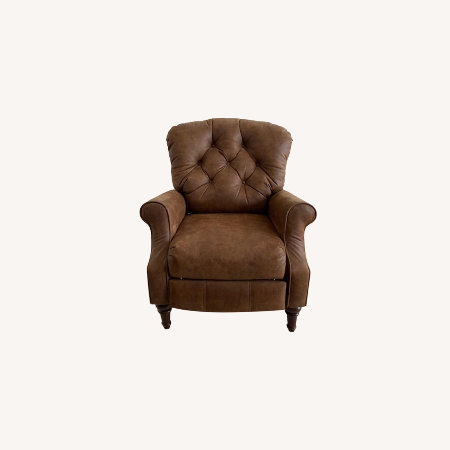 Raymour & Flanigan Leather Reclining Chair AptDeco