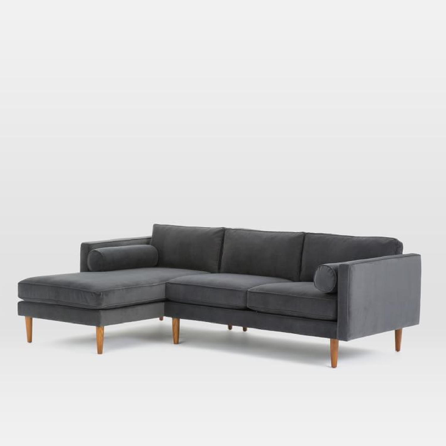 West Elm Monroe Mid-Century 2 Piece Sectional - image-4