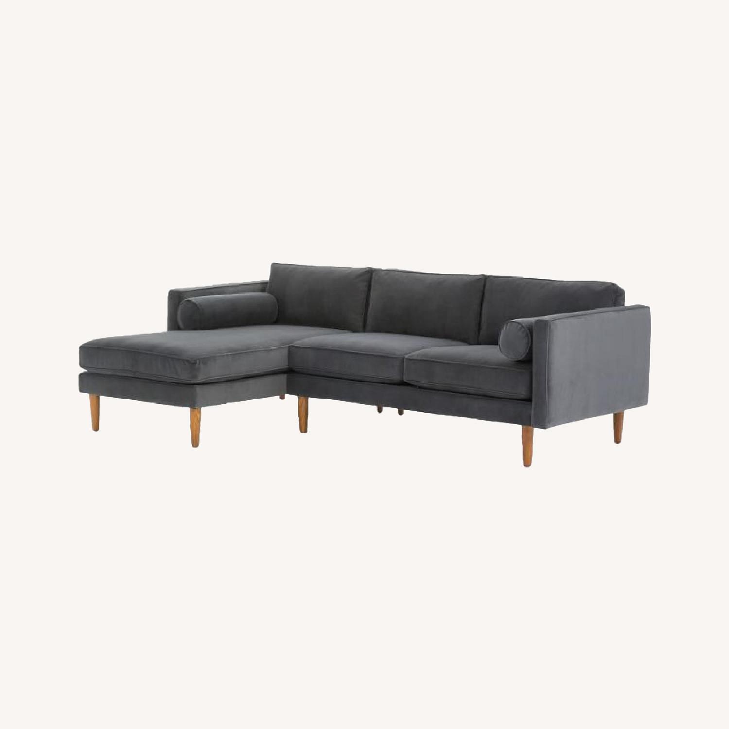 West Elm Monroe Mid-Century 2 Piece Sectional - image-0
