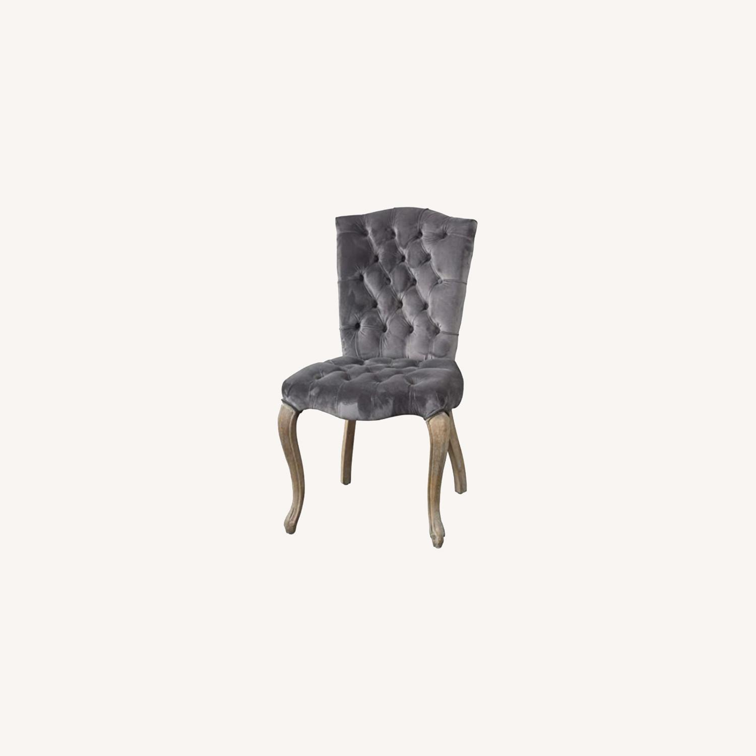 Velvet High Back Dining Chairs AptDeco