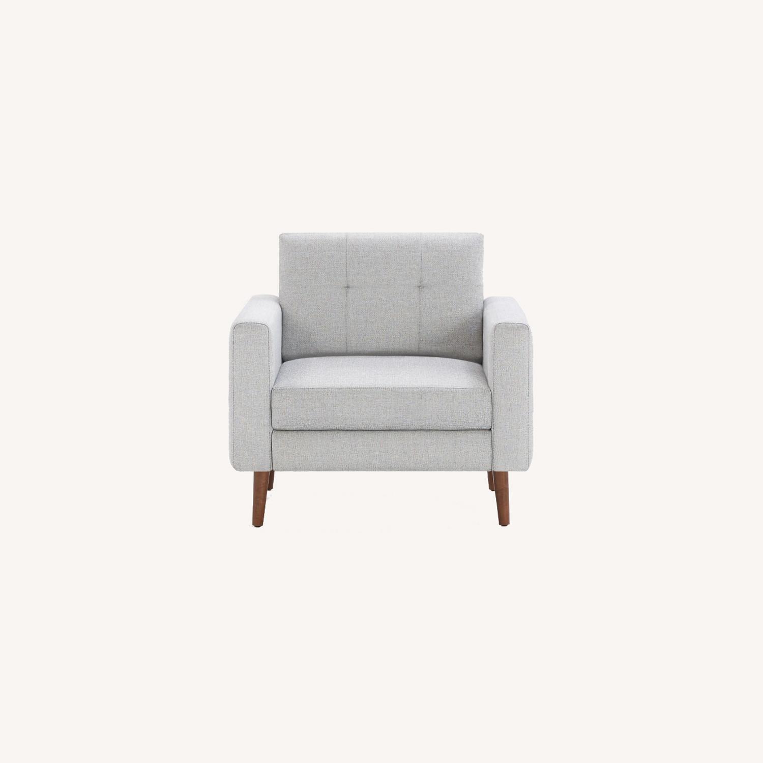 Burrow The Nomad Armchair in Crushed Gravel - image-0