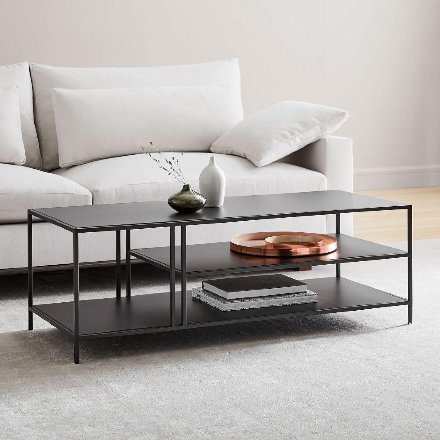 West Elm Profile Coffee Table Antique Bronze - image-0