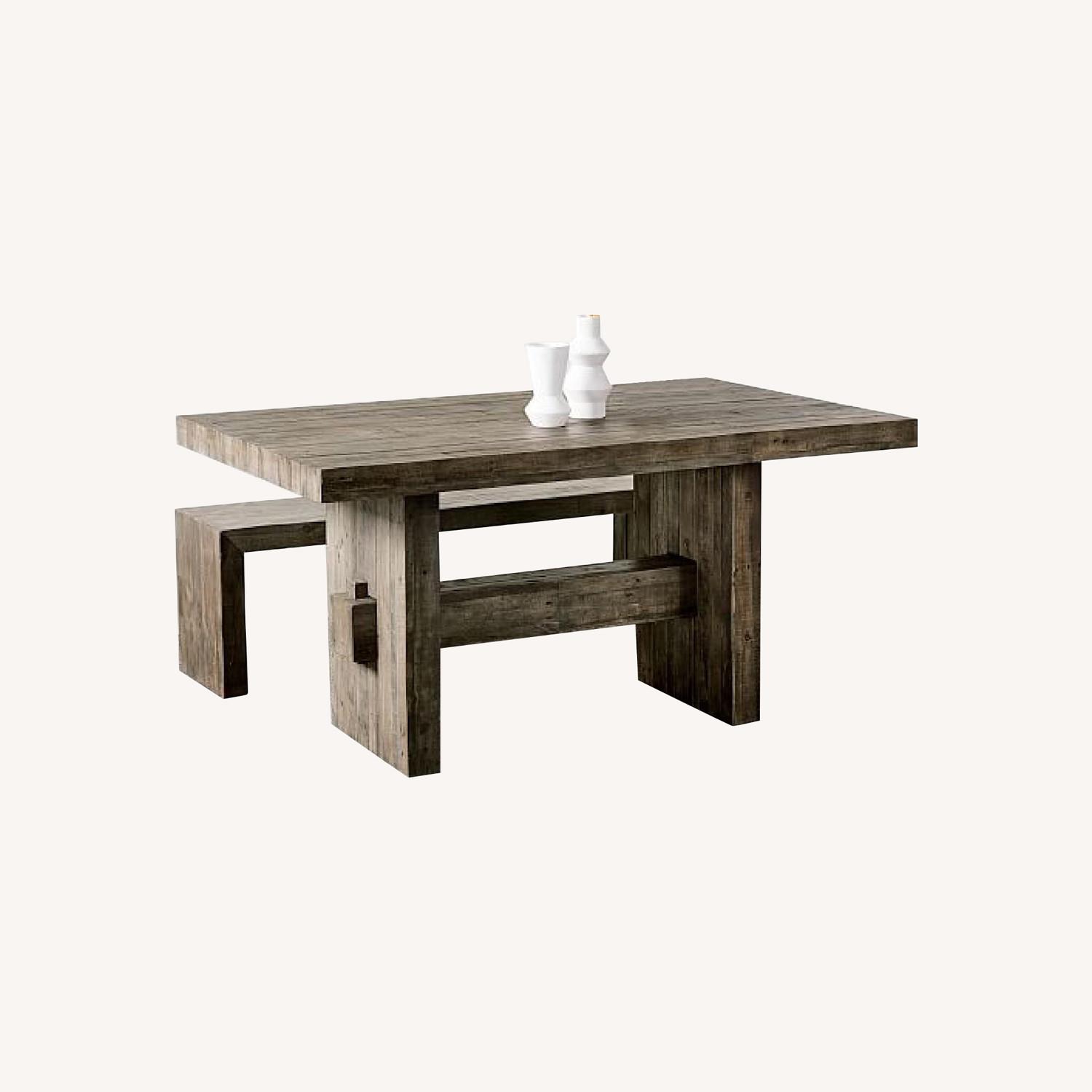West Elm Emmerson Dining Table and Benches AptDeco