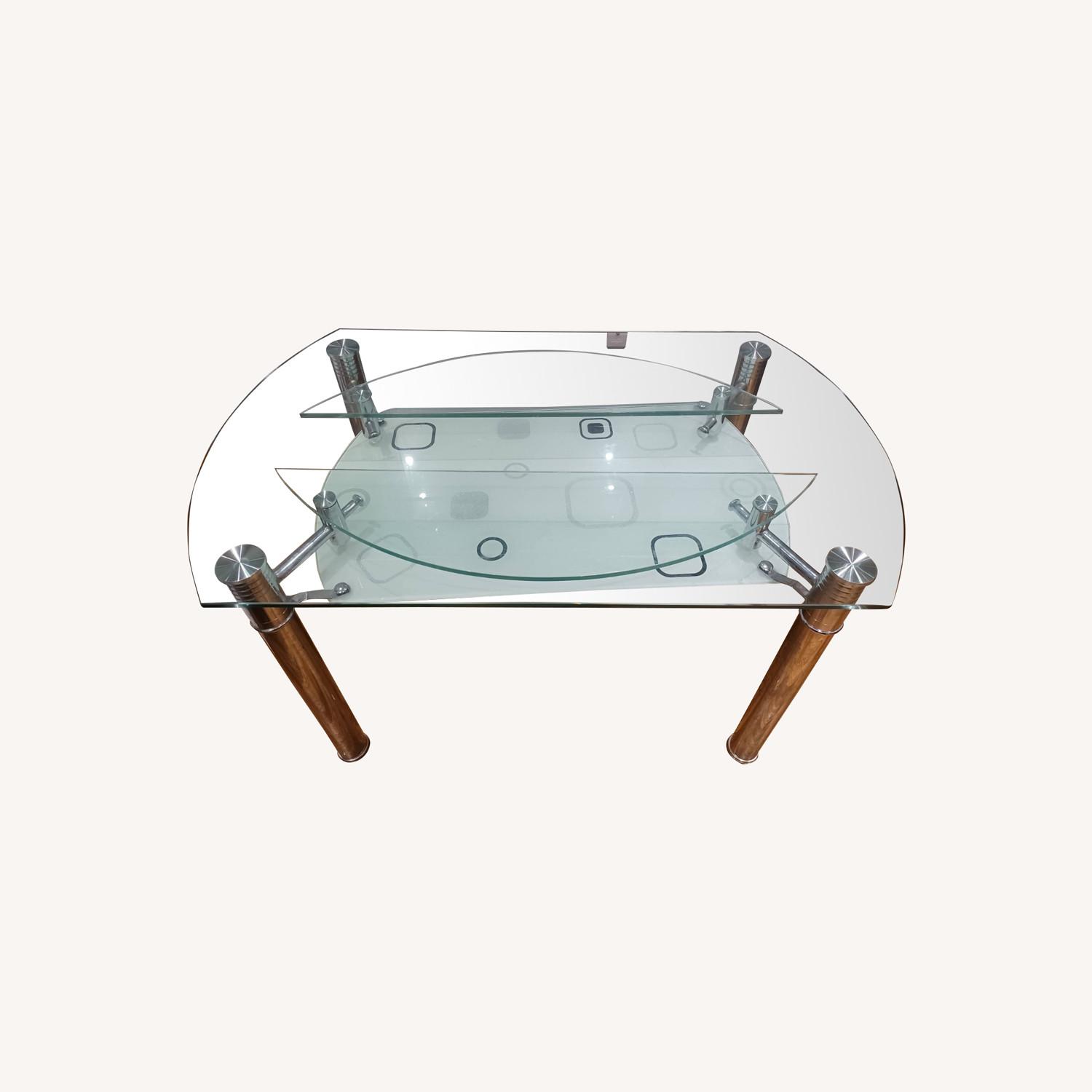 Expandable Glass Table - image-0