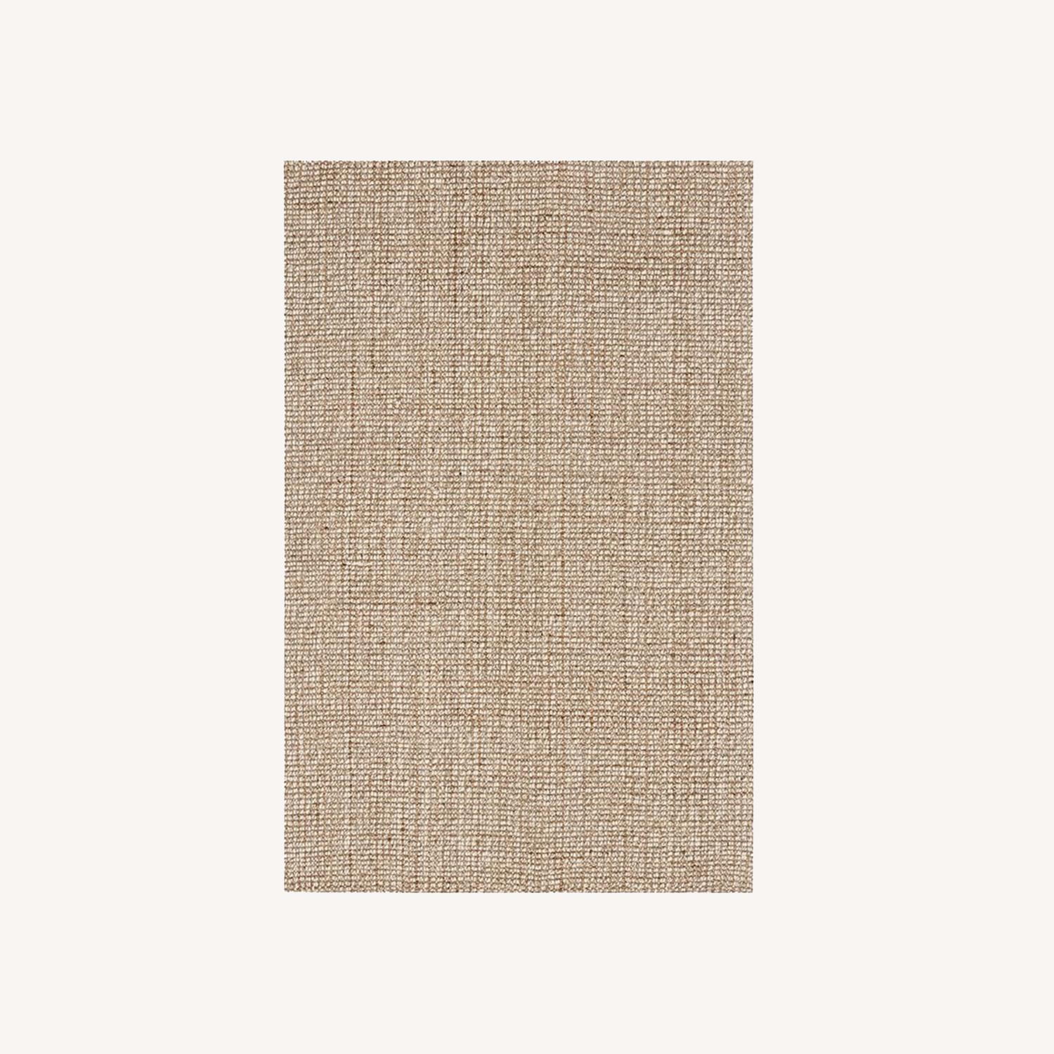 Pottery Barn Chunky Wool Jute Rug 5x8 in Natural AptDeco