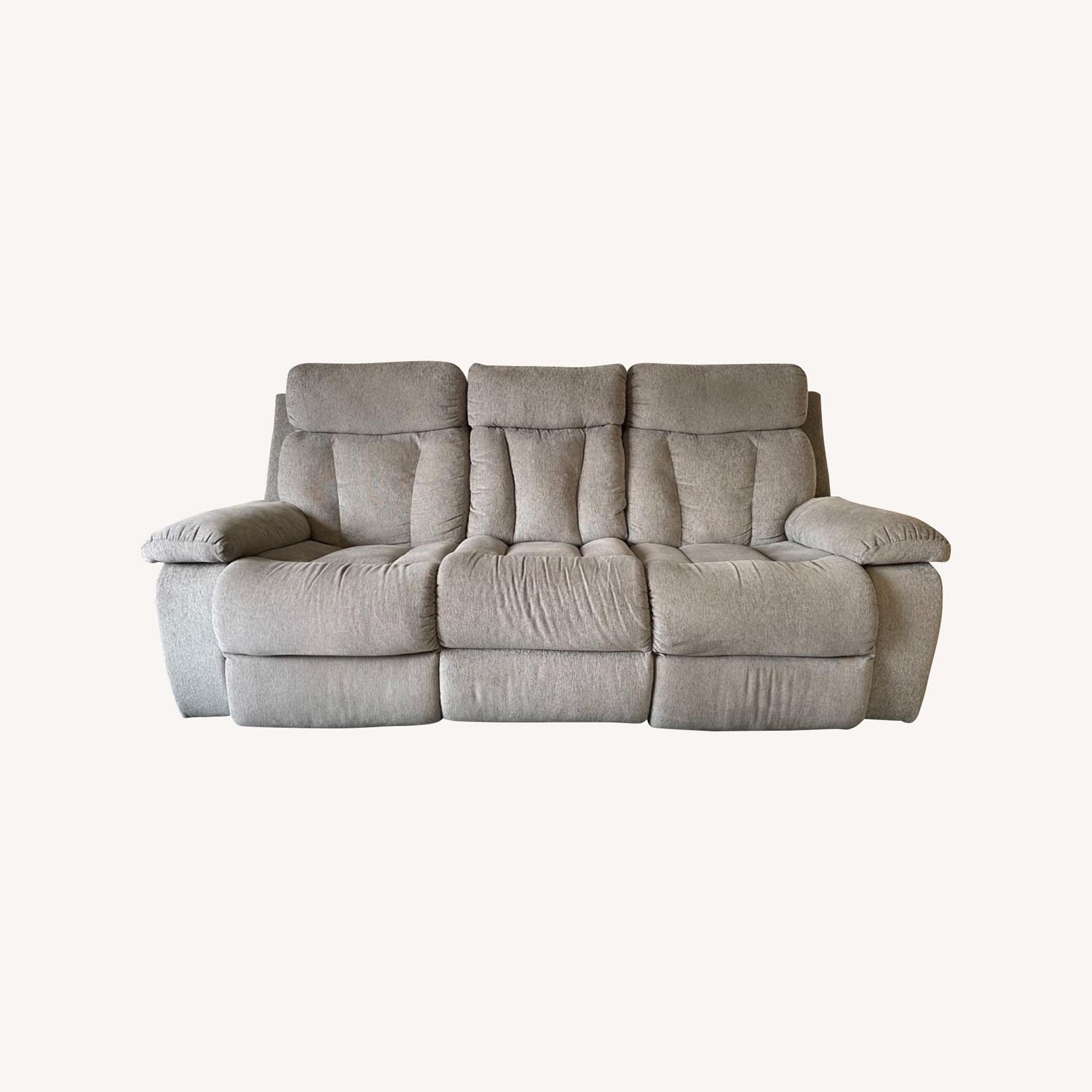 Raymour and Flanigan Reclining Sofa AptDeco