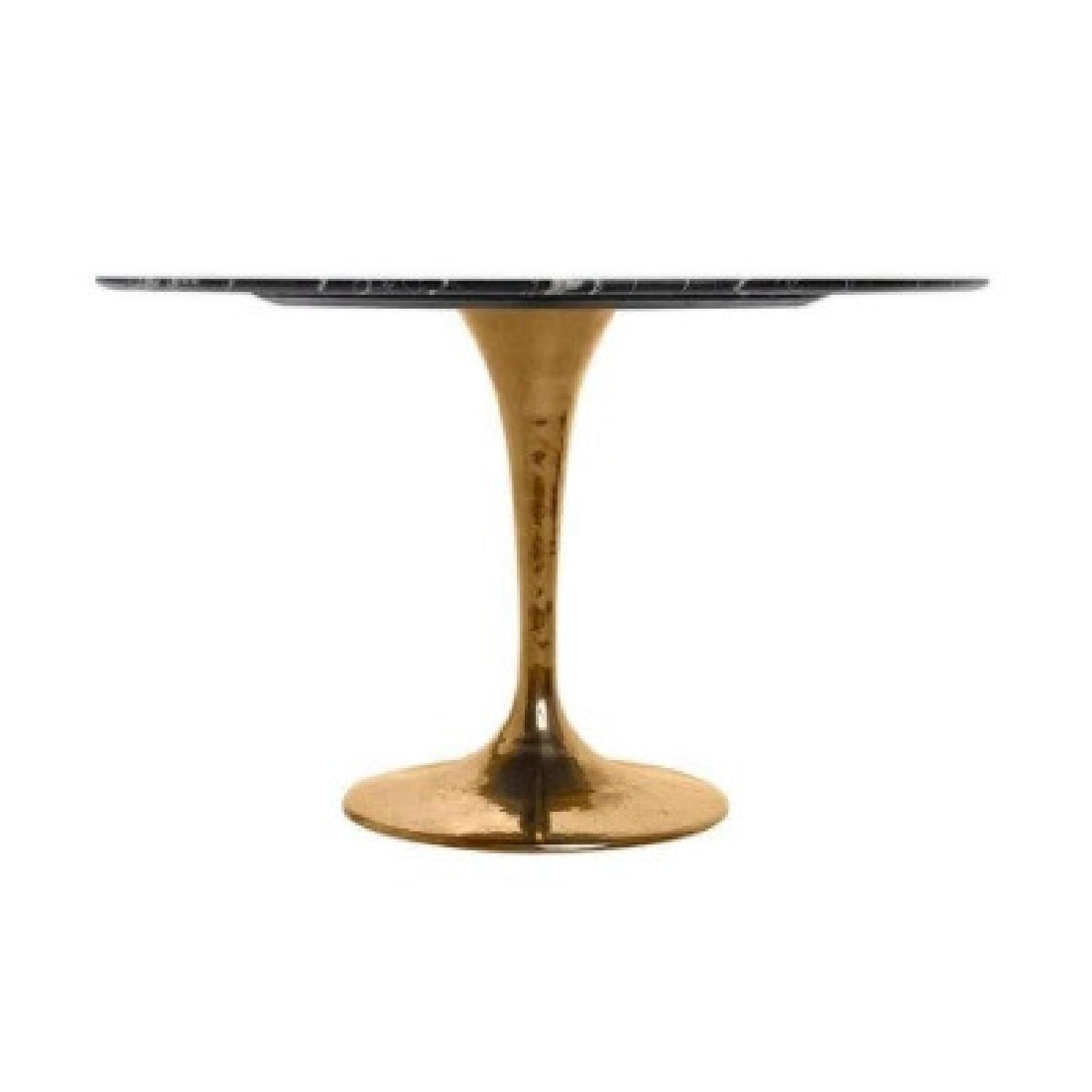 Black Marble Round Dining Table - image-6