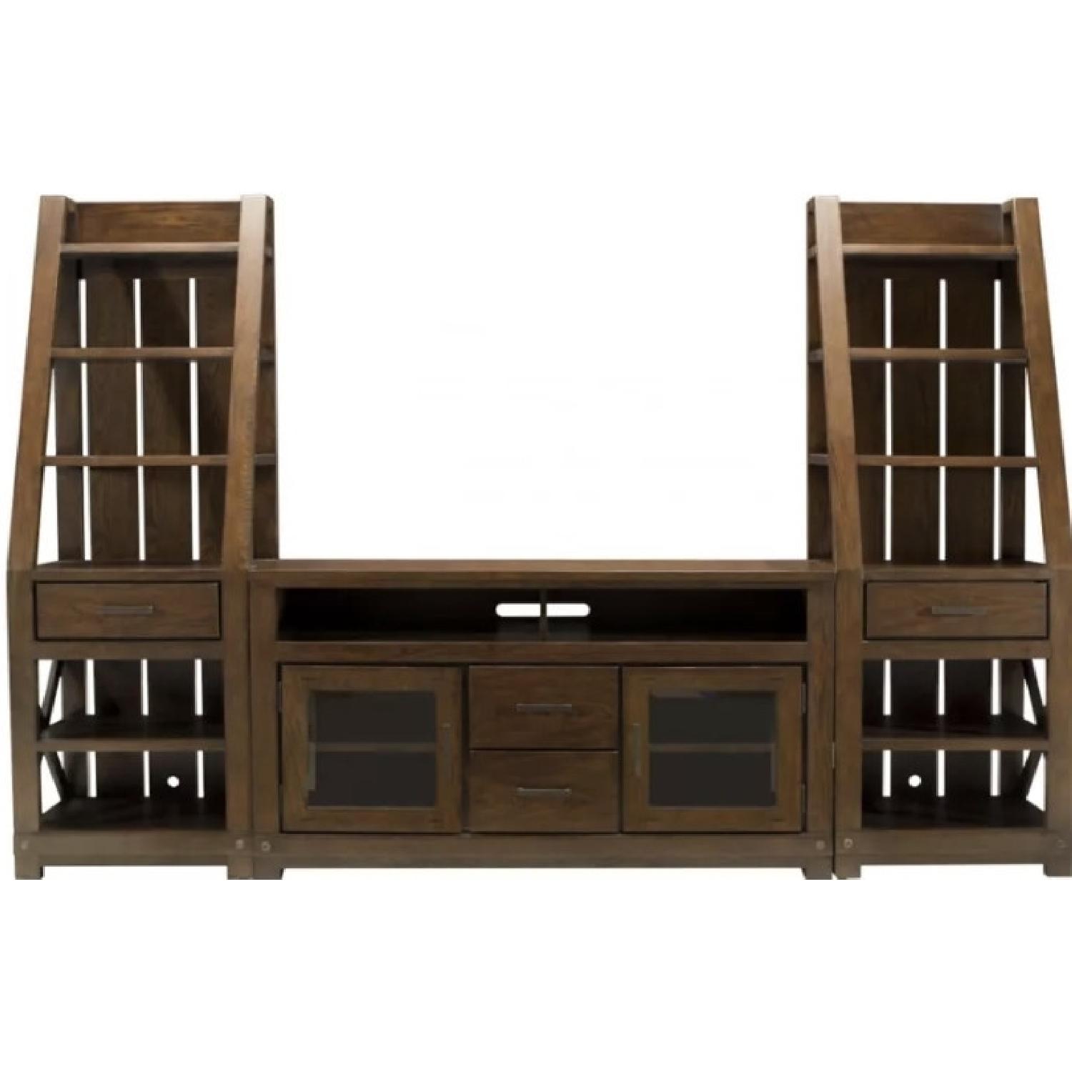 Raymour & Flanigan TV Stand and Side Shelves - image-4