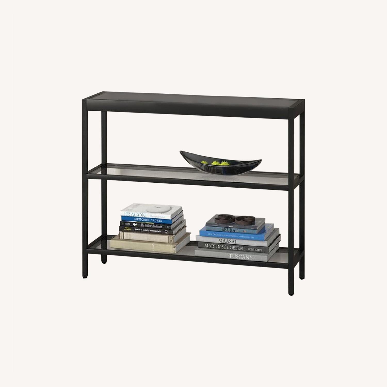 Wayfair Black Console Table Mercer41 Seral Entryway Table AptDeco