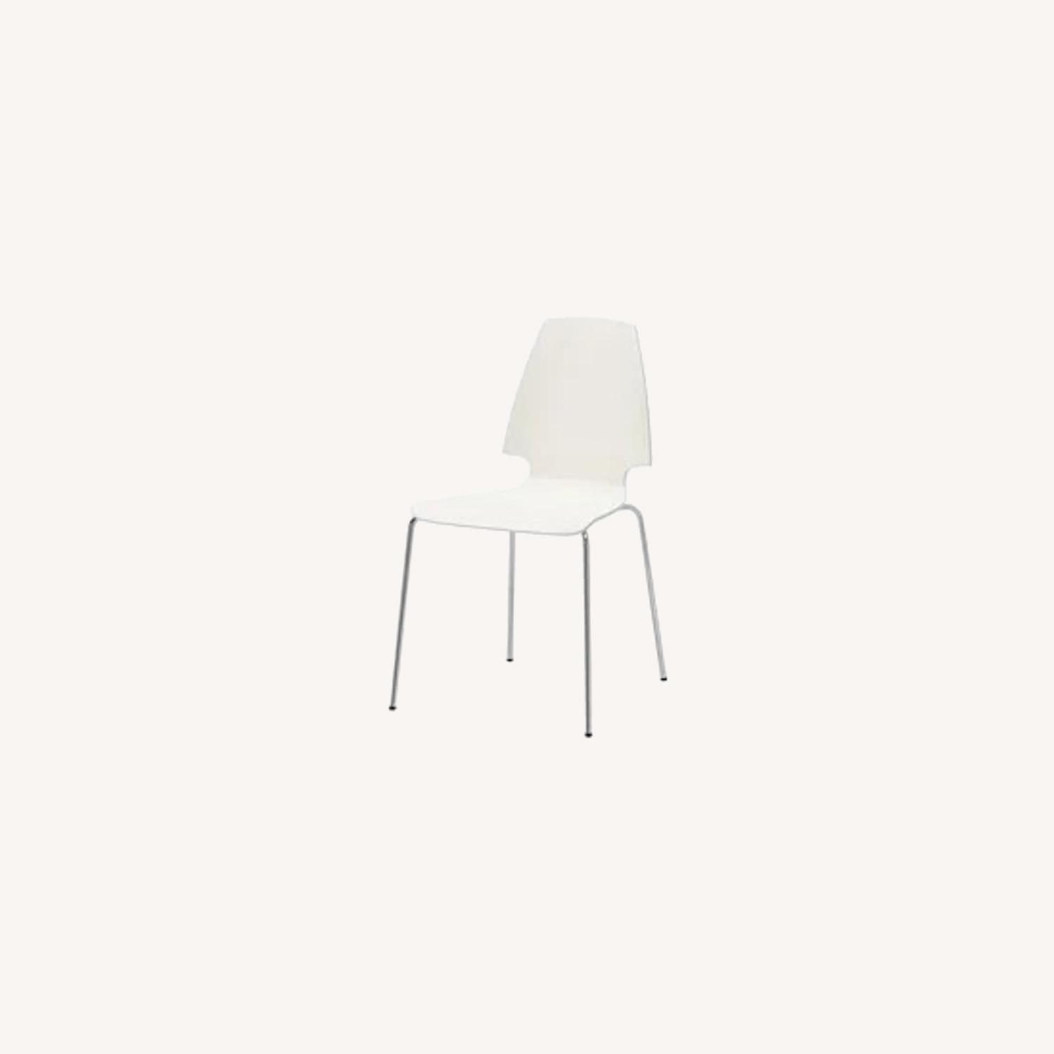 IKEA Vilmar Dining Chair, White (set of 2) AptDeco