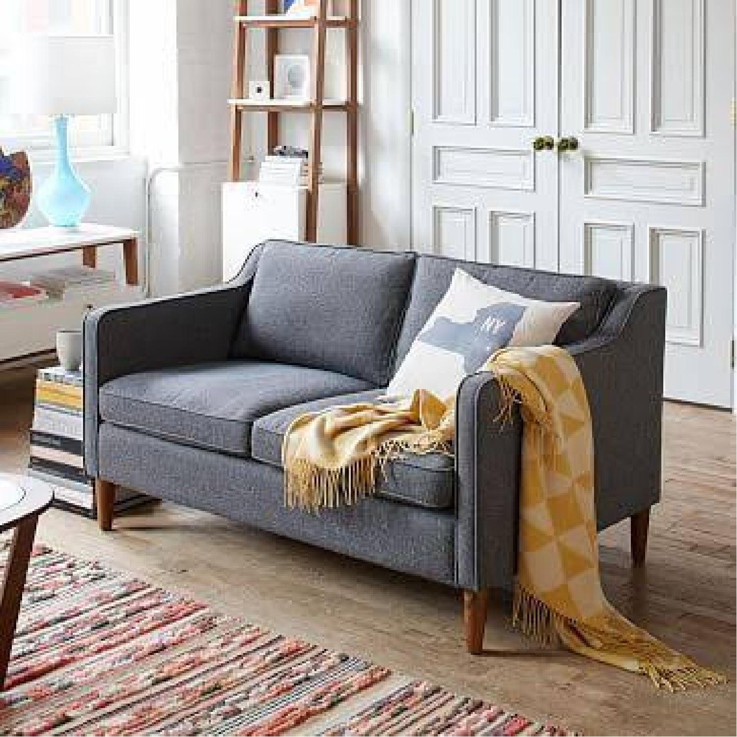 West Elm Hamilton Loveseat Sofa - image-6