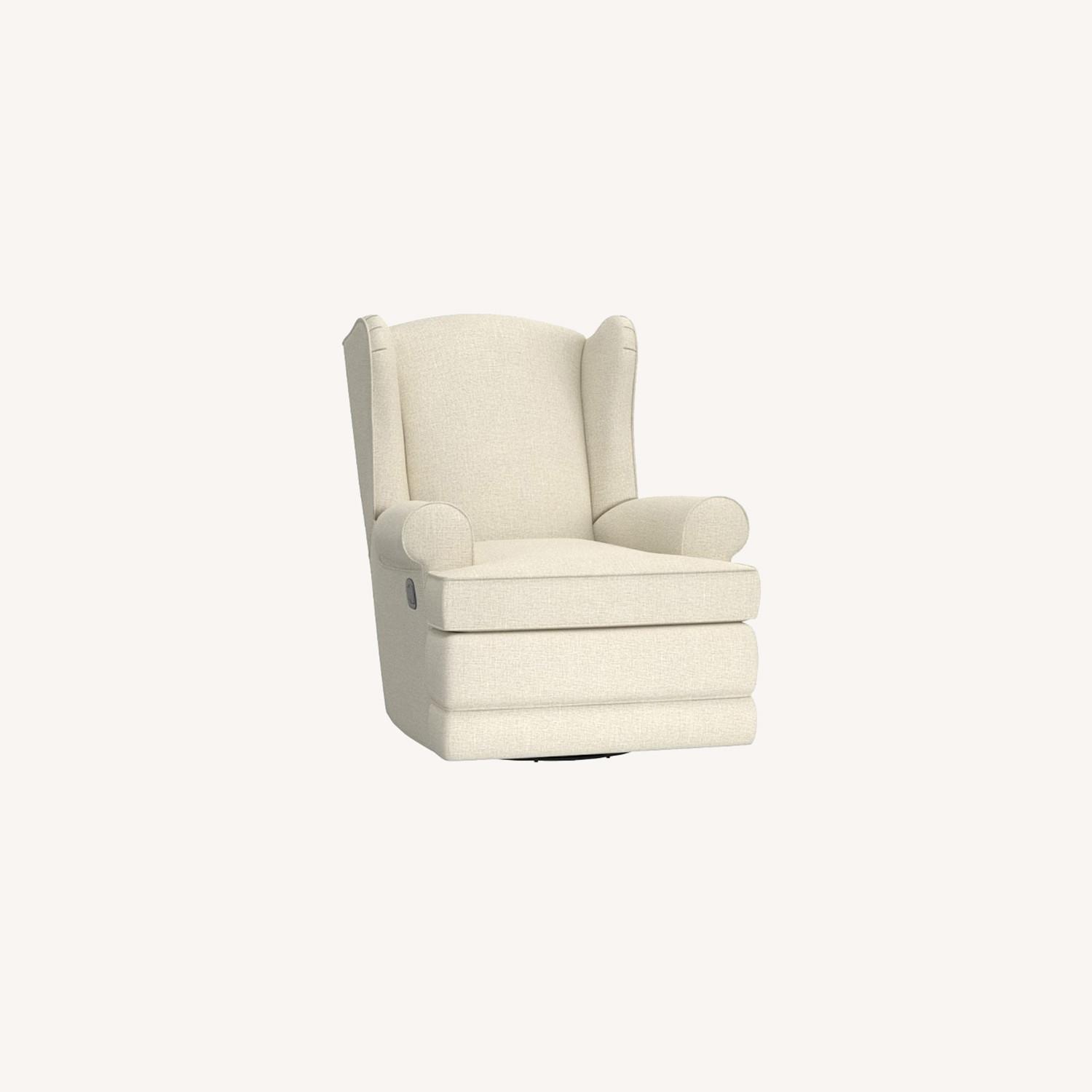 Pottery Barn Wingback Swivel Glider and Recliner AptDeco