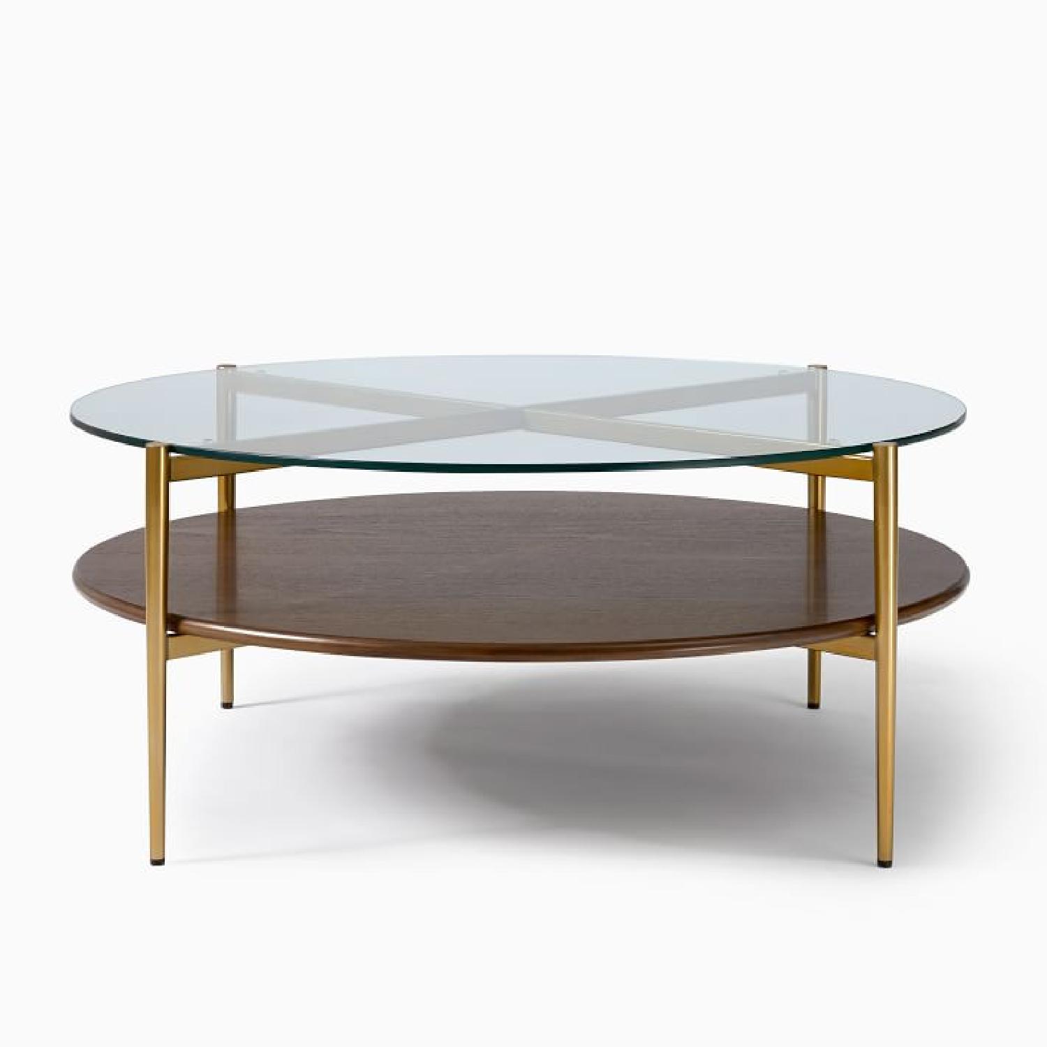 West Elm MidCentury Round Coffee Table AptDeco