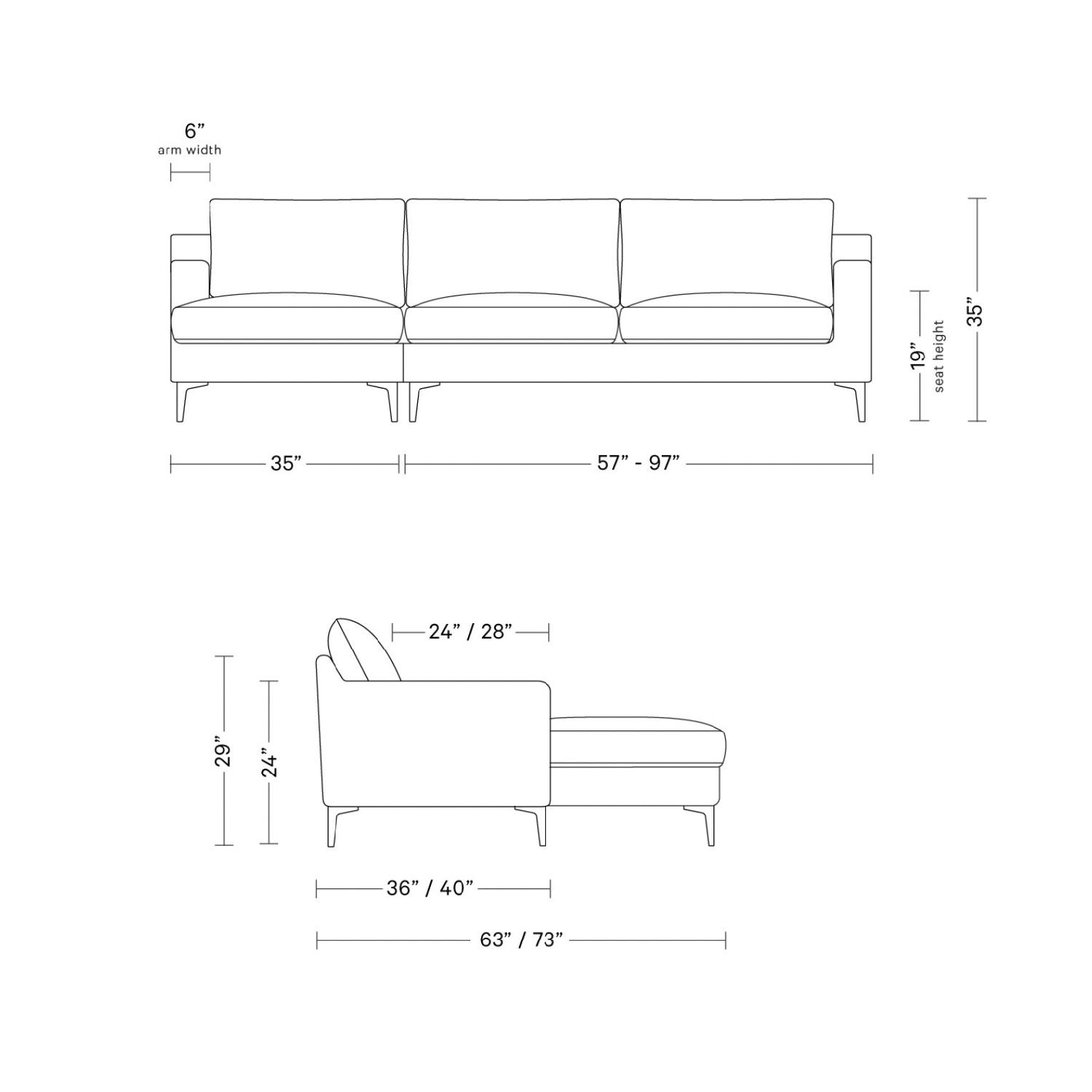 Interior Define Sloan Sectional Sofa with Left Chaise - image-3