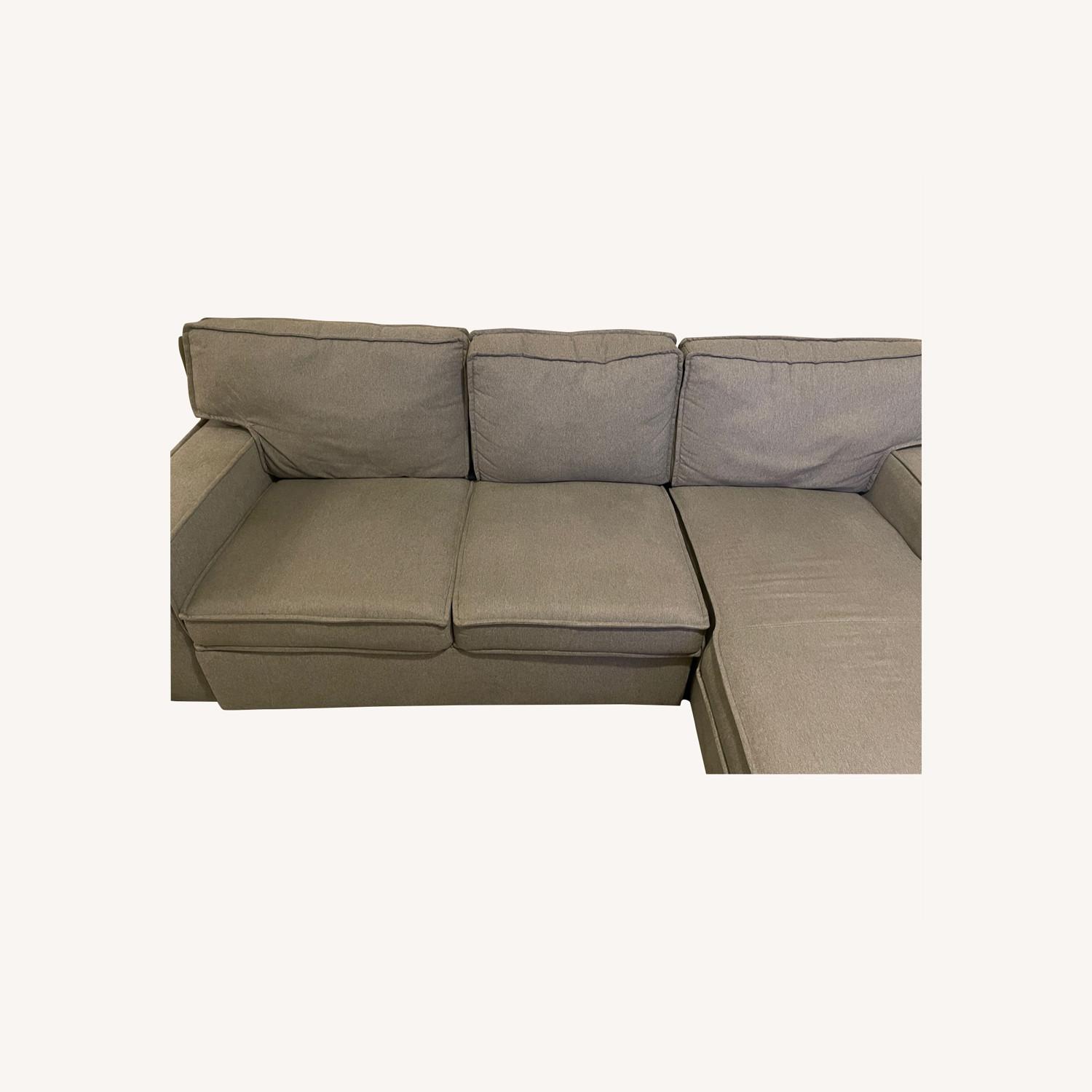 Bob's Discount Furniture Pullout Sectional w/Storage AptDeco