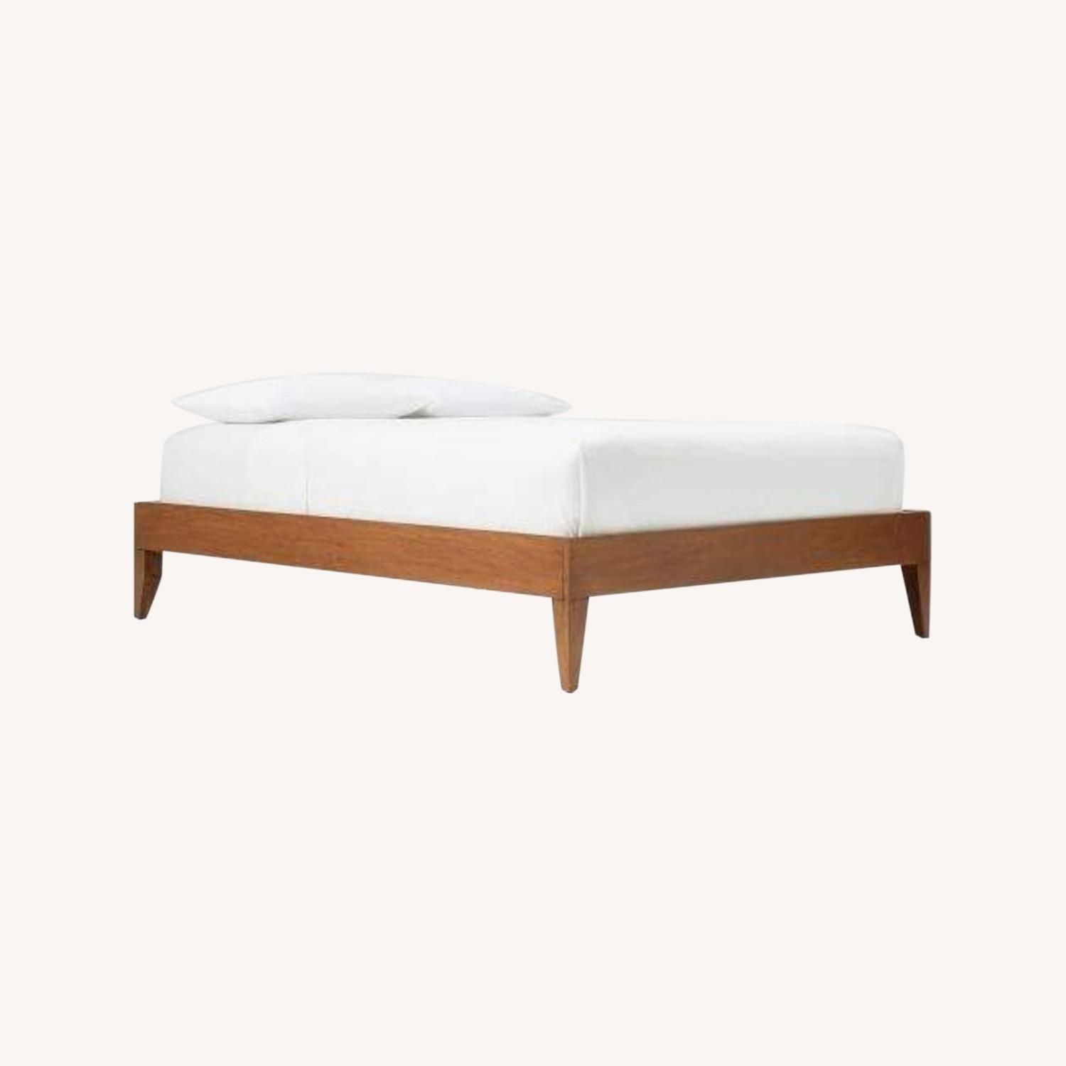 West Elm Narrow Leg Wood Bed Frame - Full Size - image-0