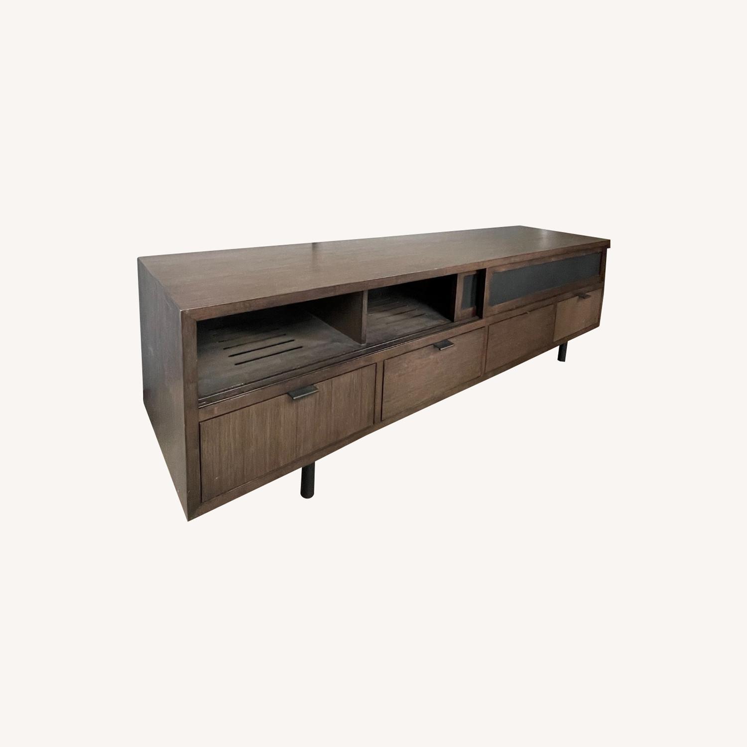 Macy's Dark Wood Entertainment System AptDeco
