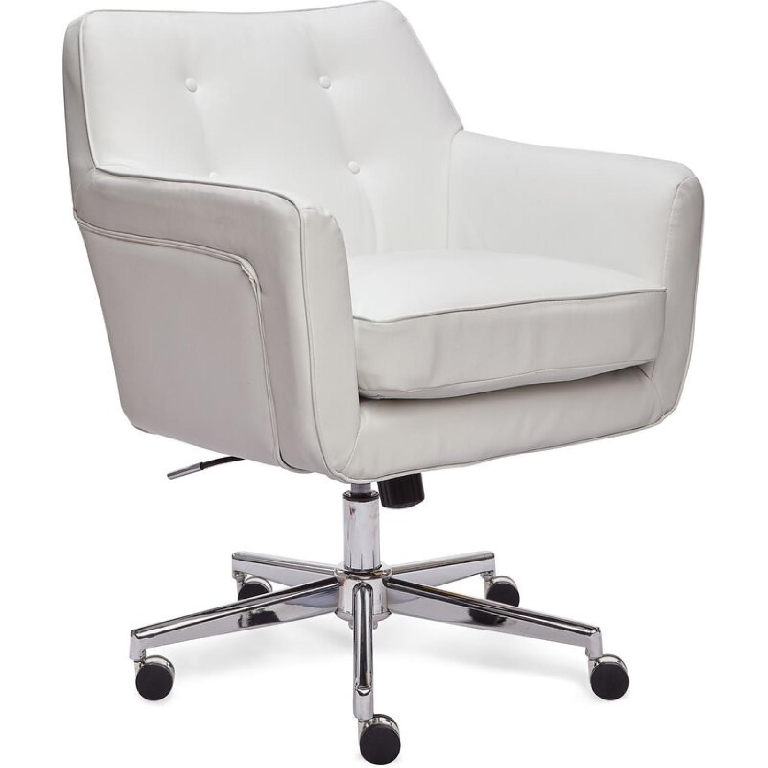 Wayfair White Office Chair AptDeco