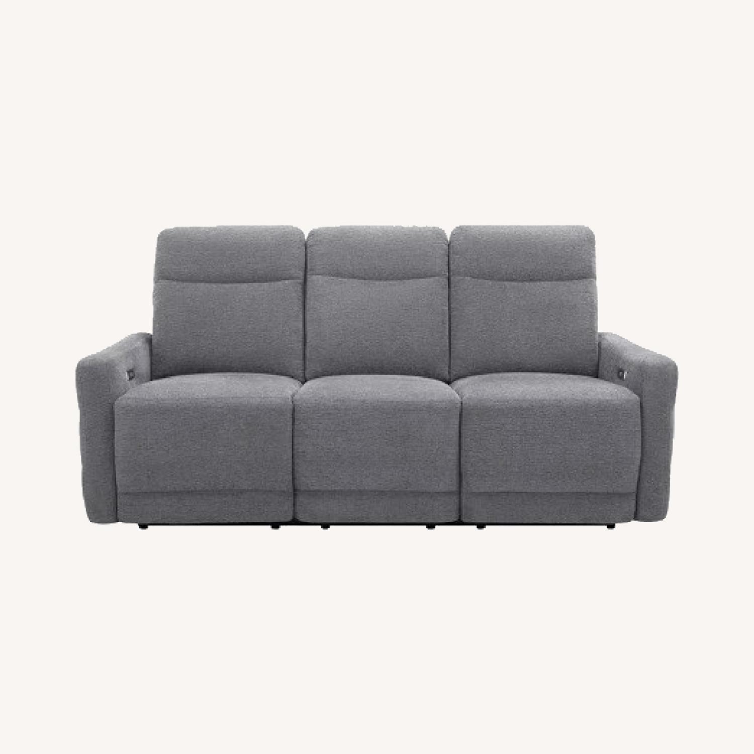 Raymour & Flanigan Reclining Modern Raymour Gray Sofa AptDeco