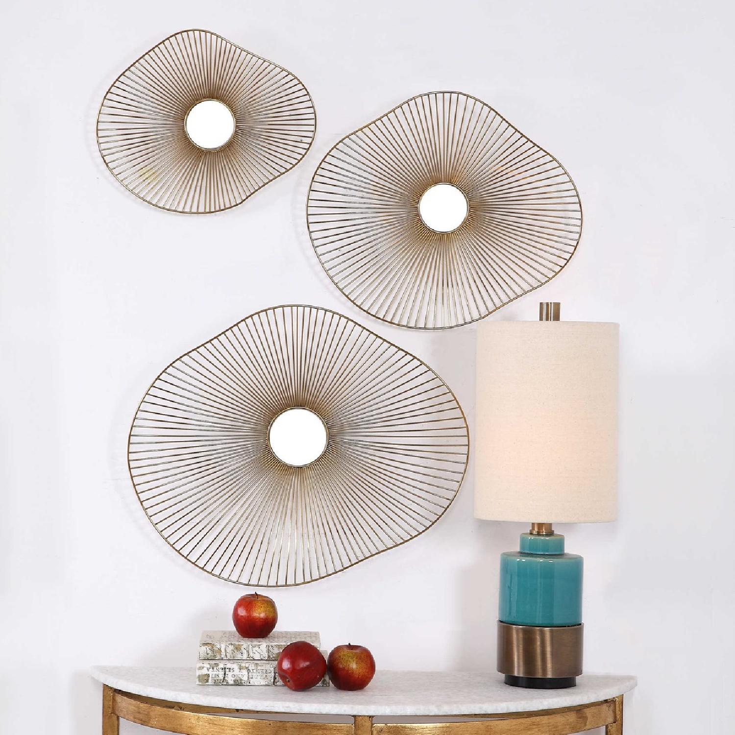 Uttermost 3D Gold Metal Wall Art AptDeco