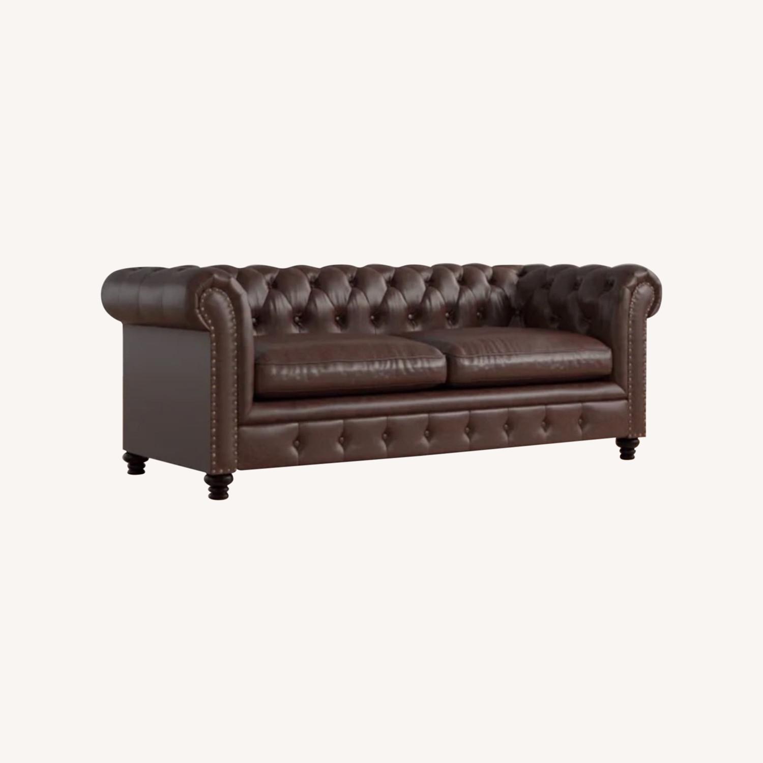 Wayfair Three Posts Emmalyn Chesterfield Sofa AptDeco