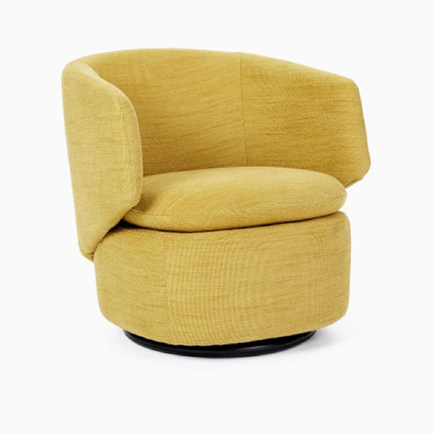 West Elm Crescent Swivel Chair - image-4
