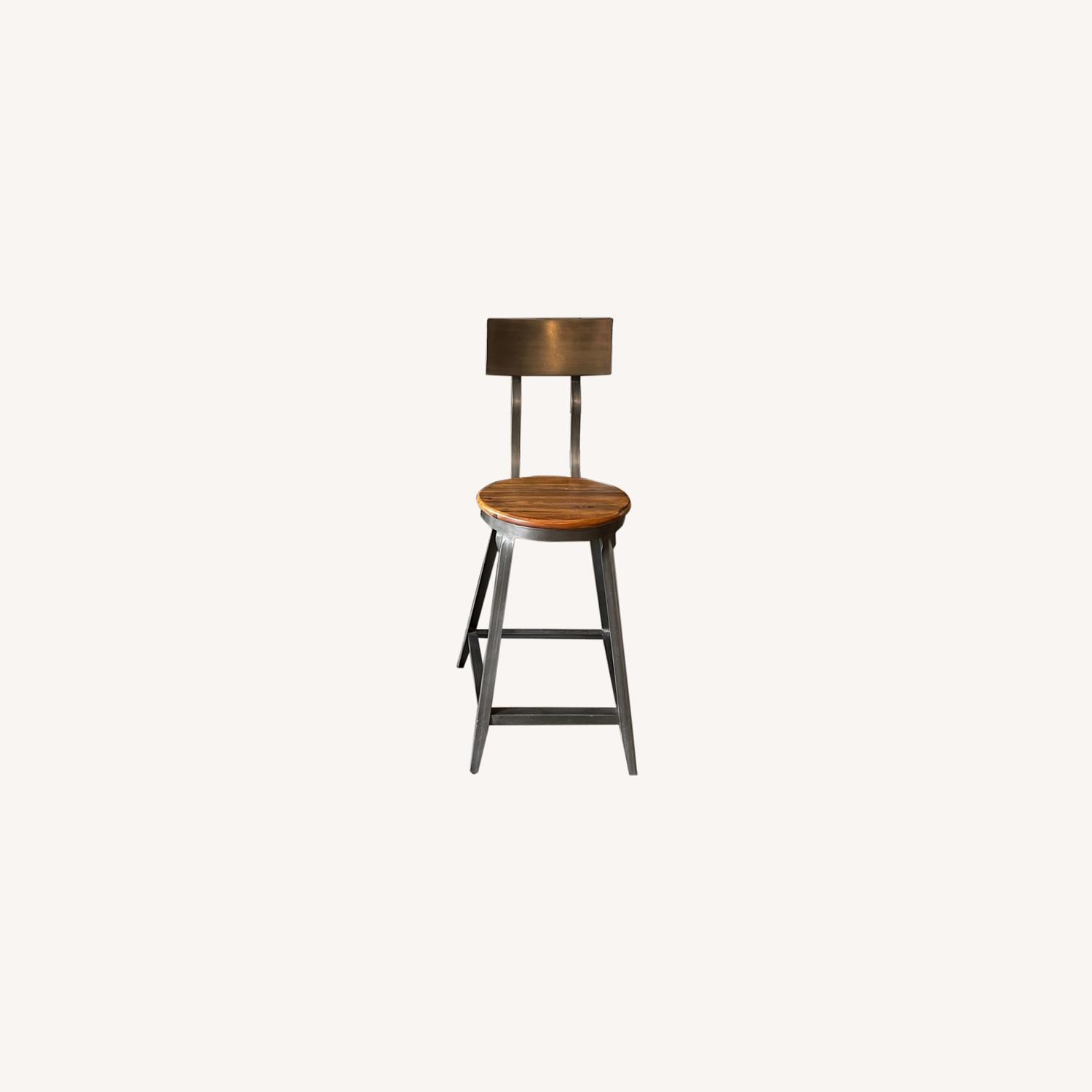 World Market Metal/Wood Counter Stools - image-0