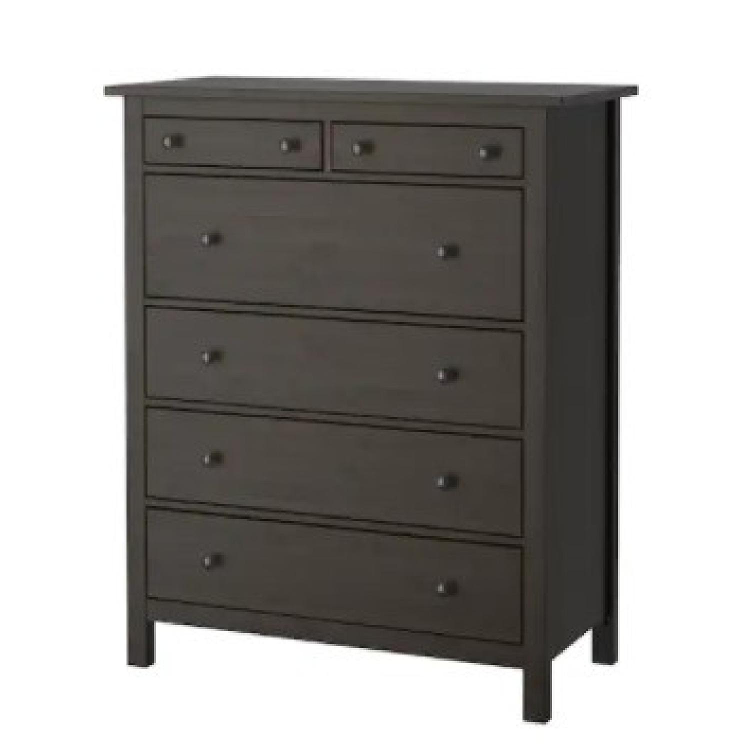 IKEA Dark Brown Hemnes 6 Drawer Dresser - image-66
